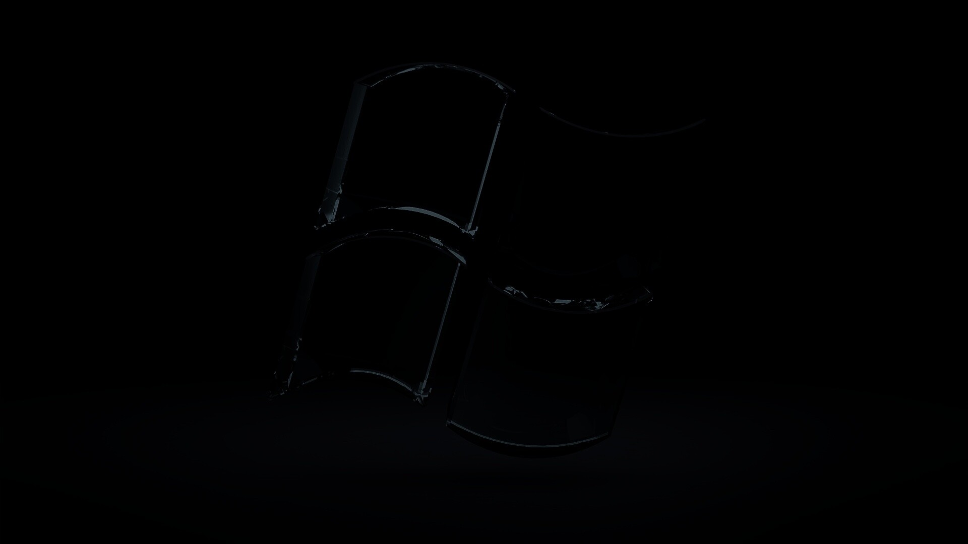 Логотип Windows из стекла обои