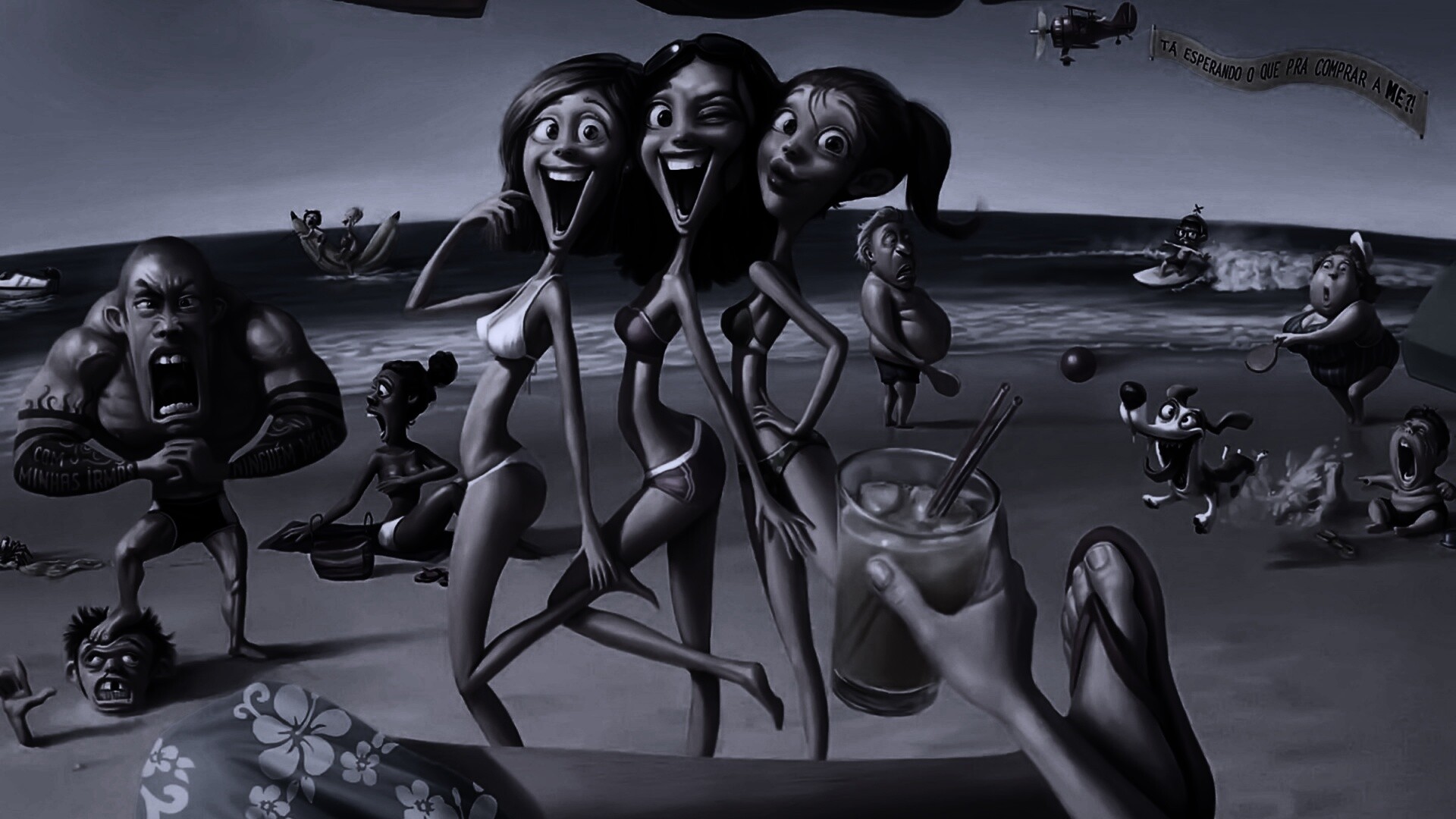 На пляжу ляжу) обои