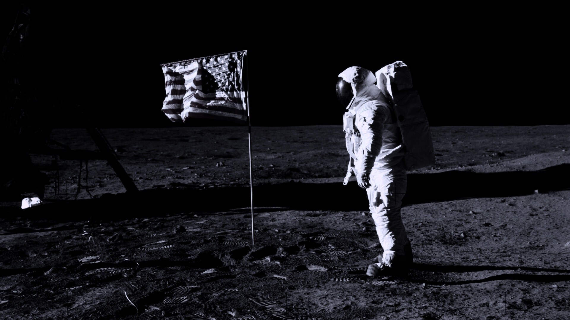 Высадка американцев на Луну обои