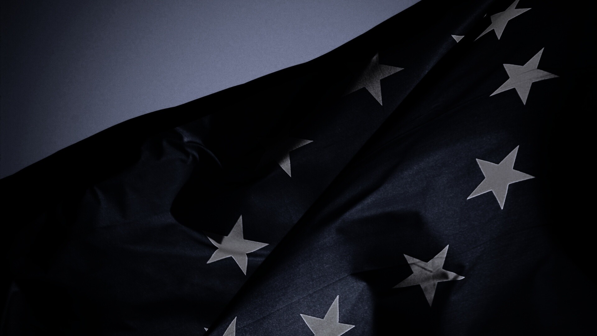 Синий флаг Евросоюза (европейского союза) обои