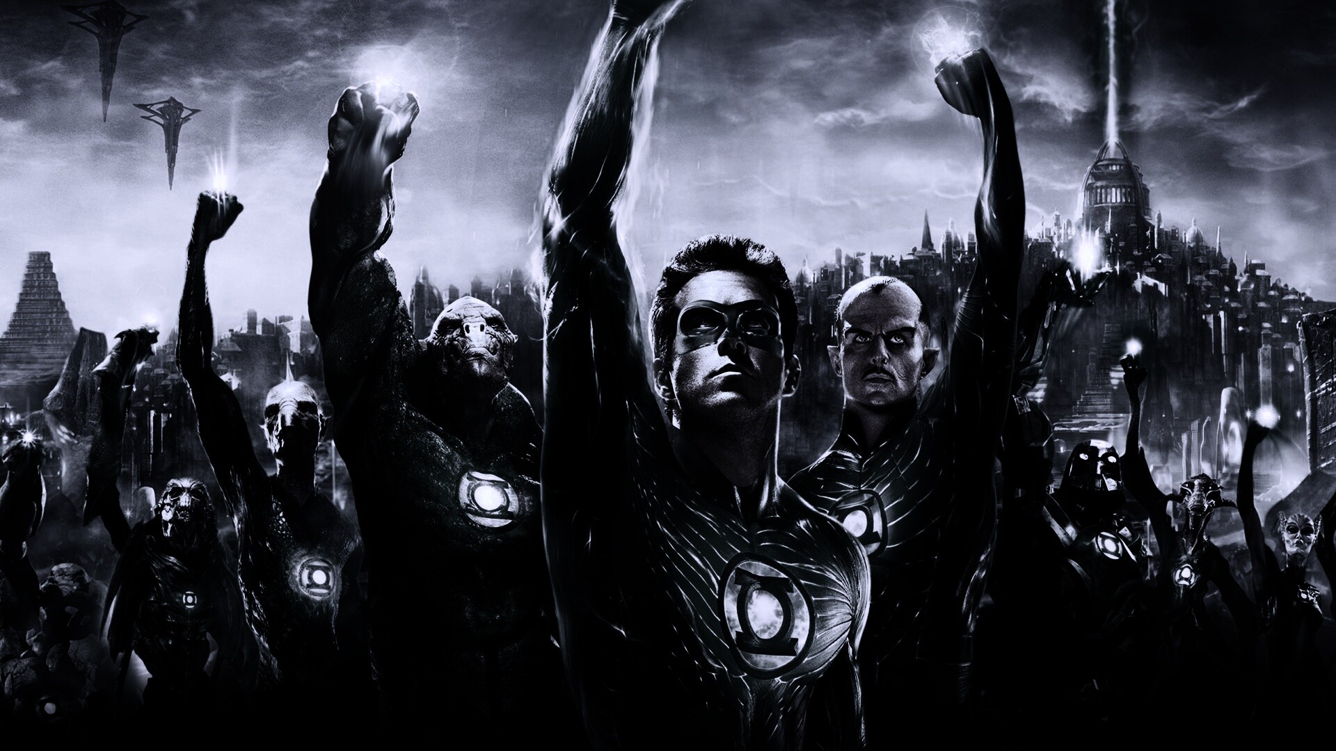 Зеленый фонарь обои