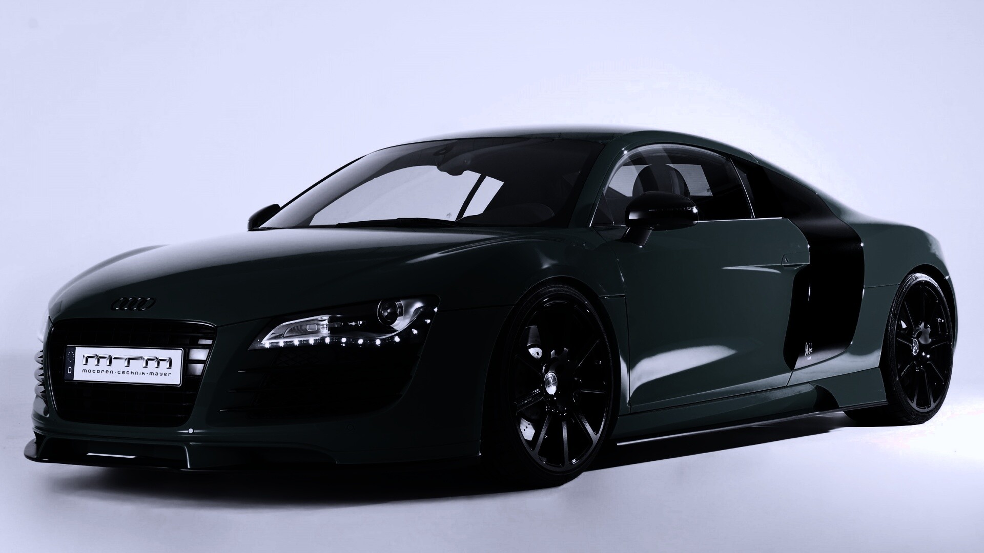 Зелёный спорткар Ауди РС8 обои