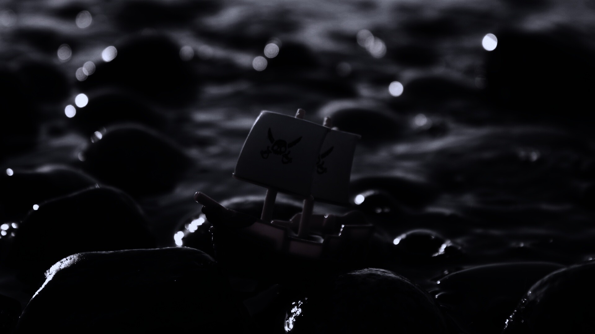 Пиратский корабль на мели обои