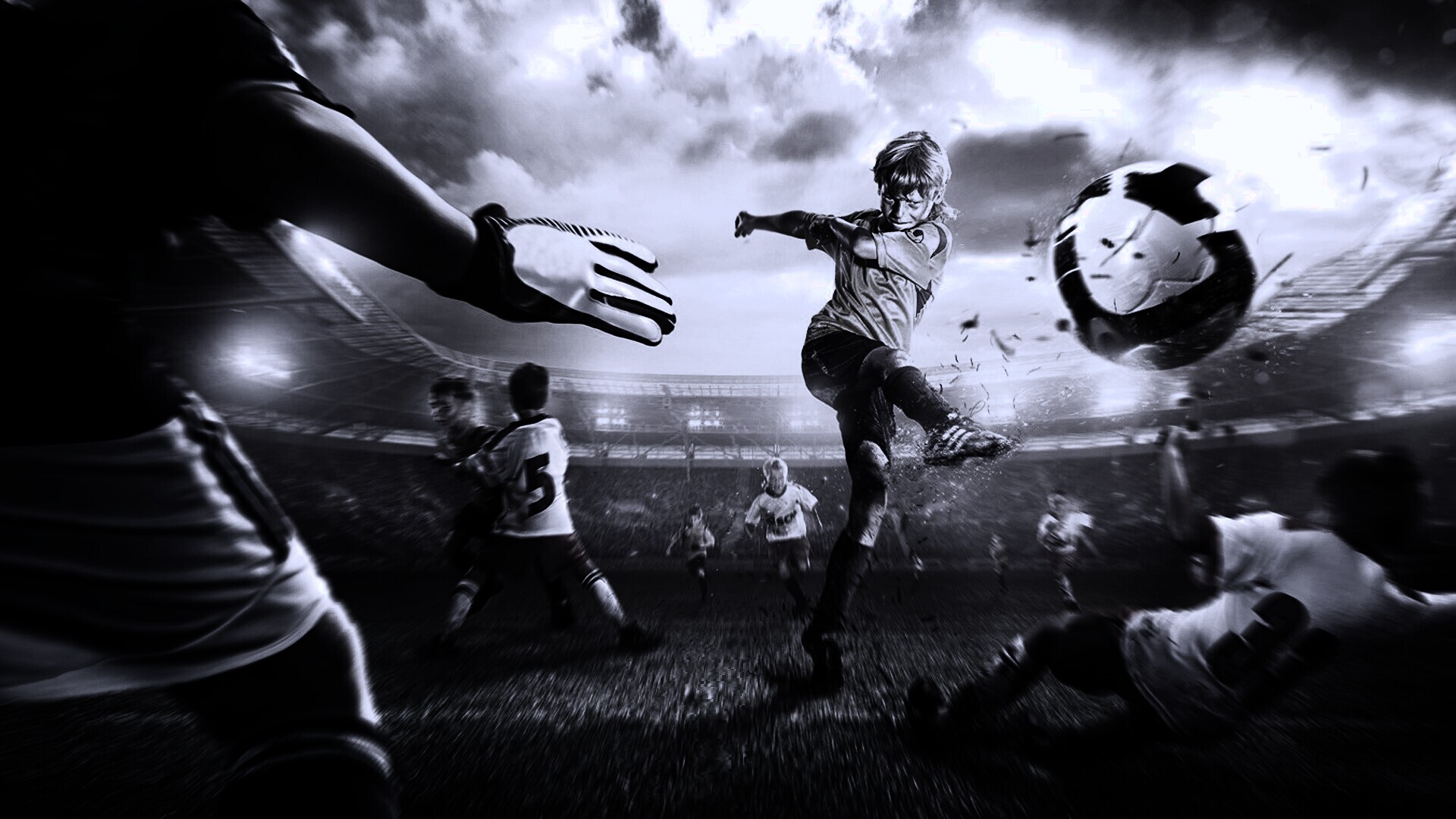 Игра в футбол обои