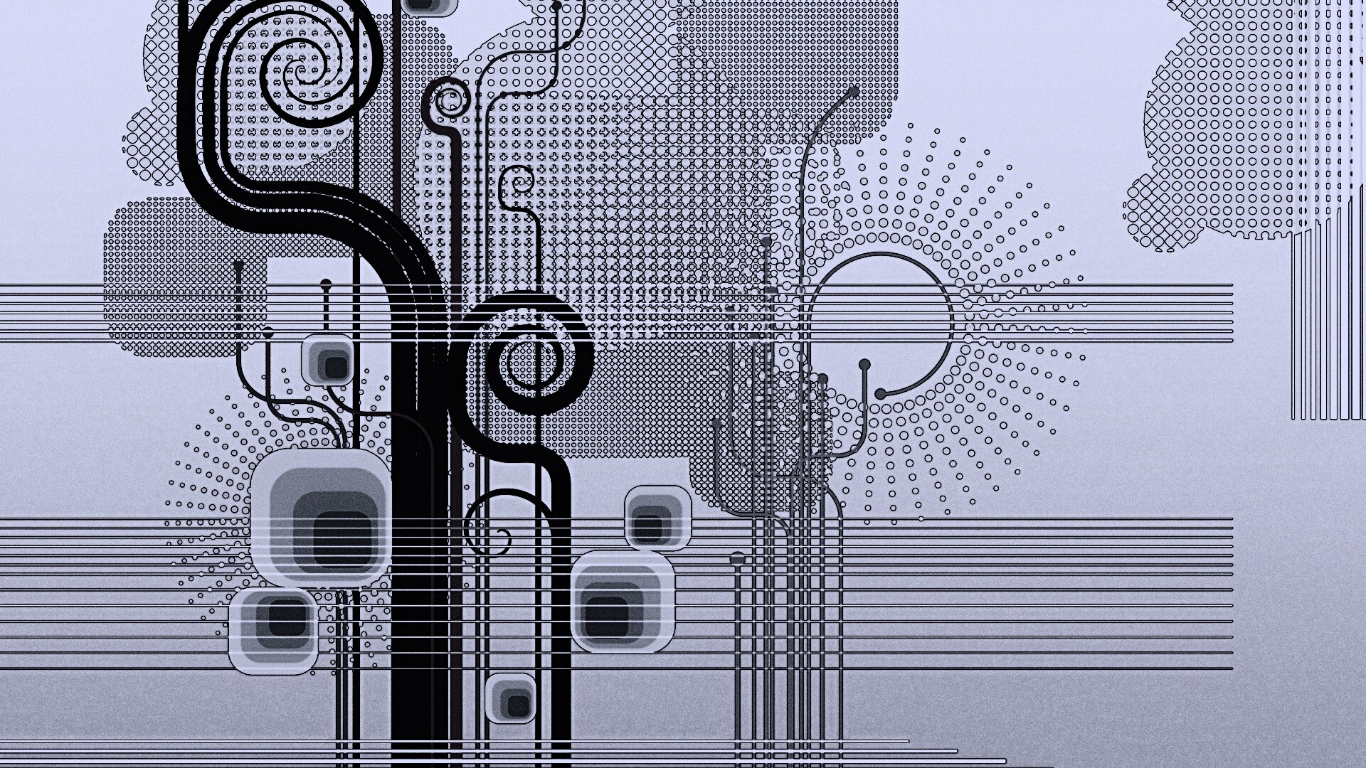 Линии и точки обои