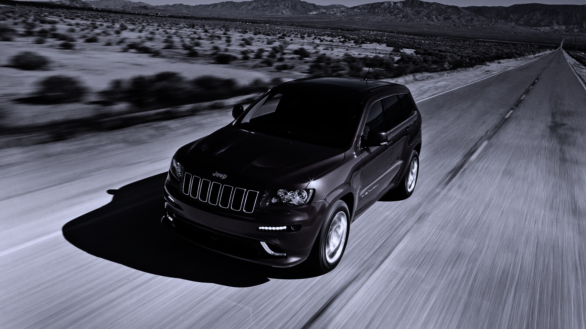 Красный Jeep обои