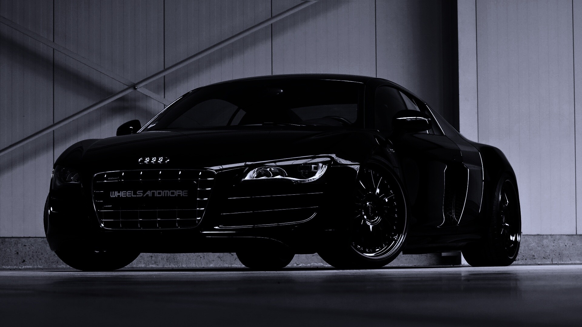 Audi черного цвета обои