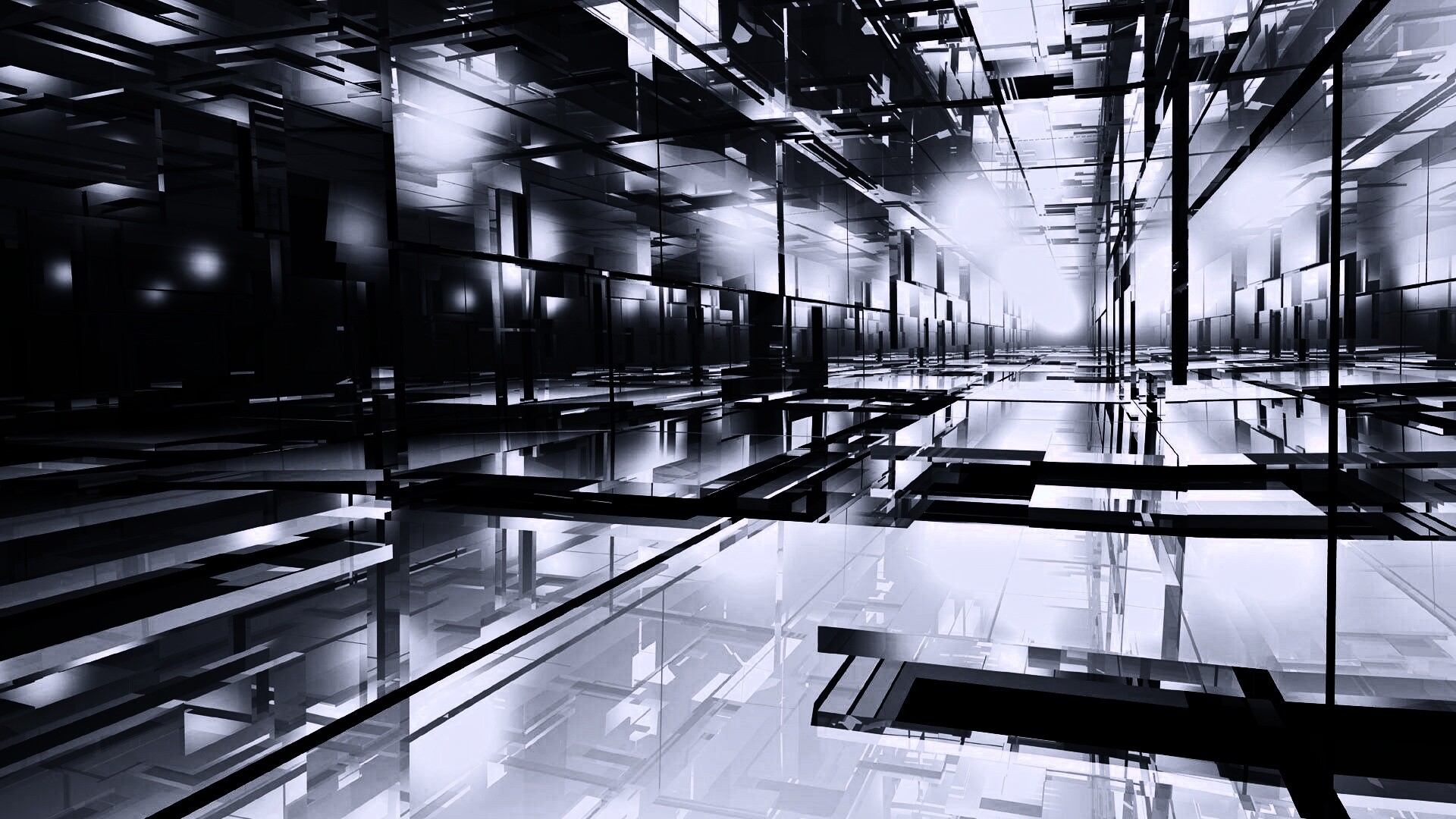 Бесконечные отражения обои