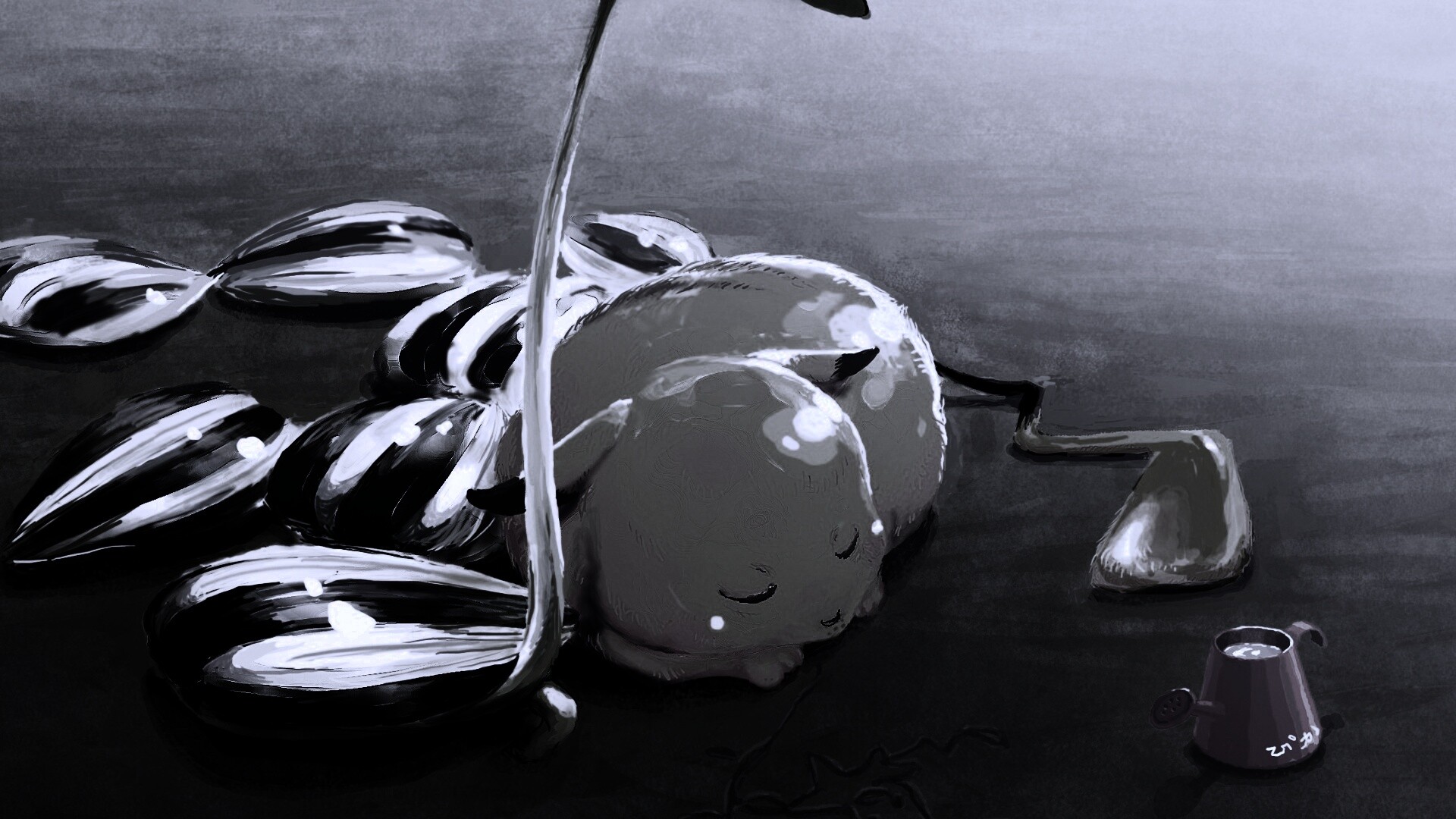 Пикачу отдыхает обои