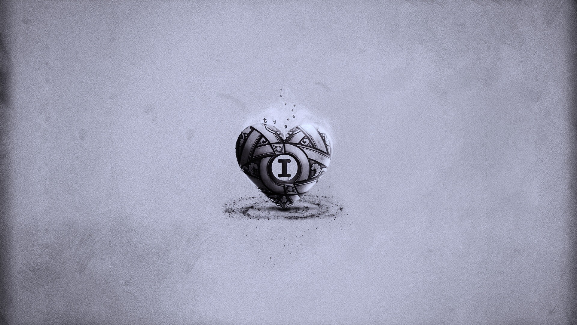 Креативное минималистичное сердце обои