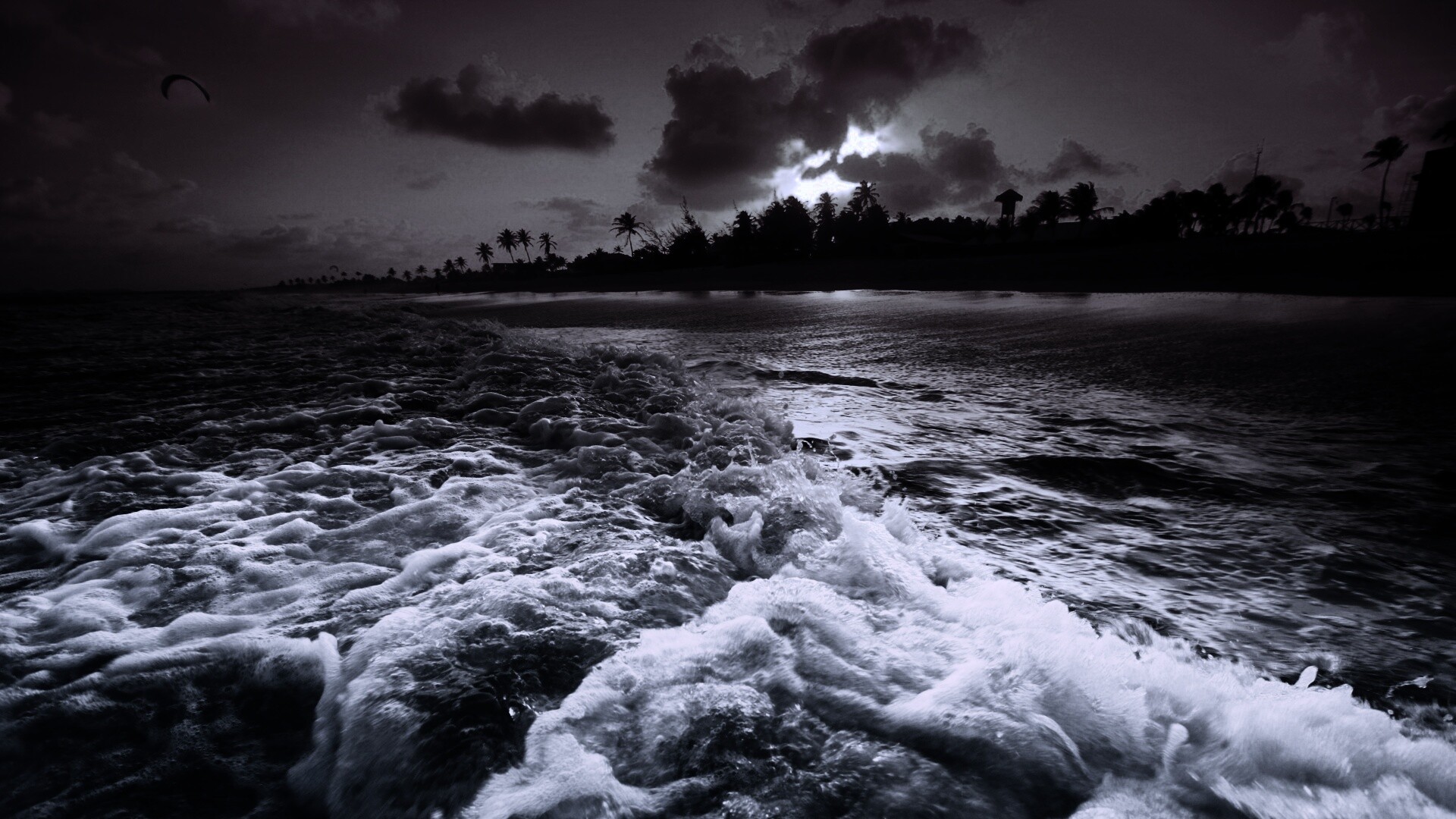 Огненный пляж обои