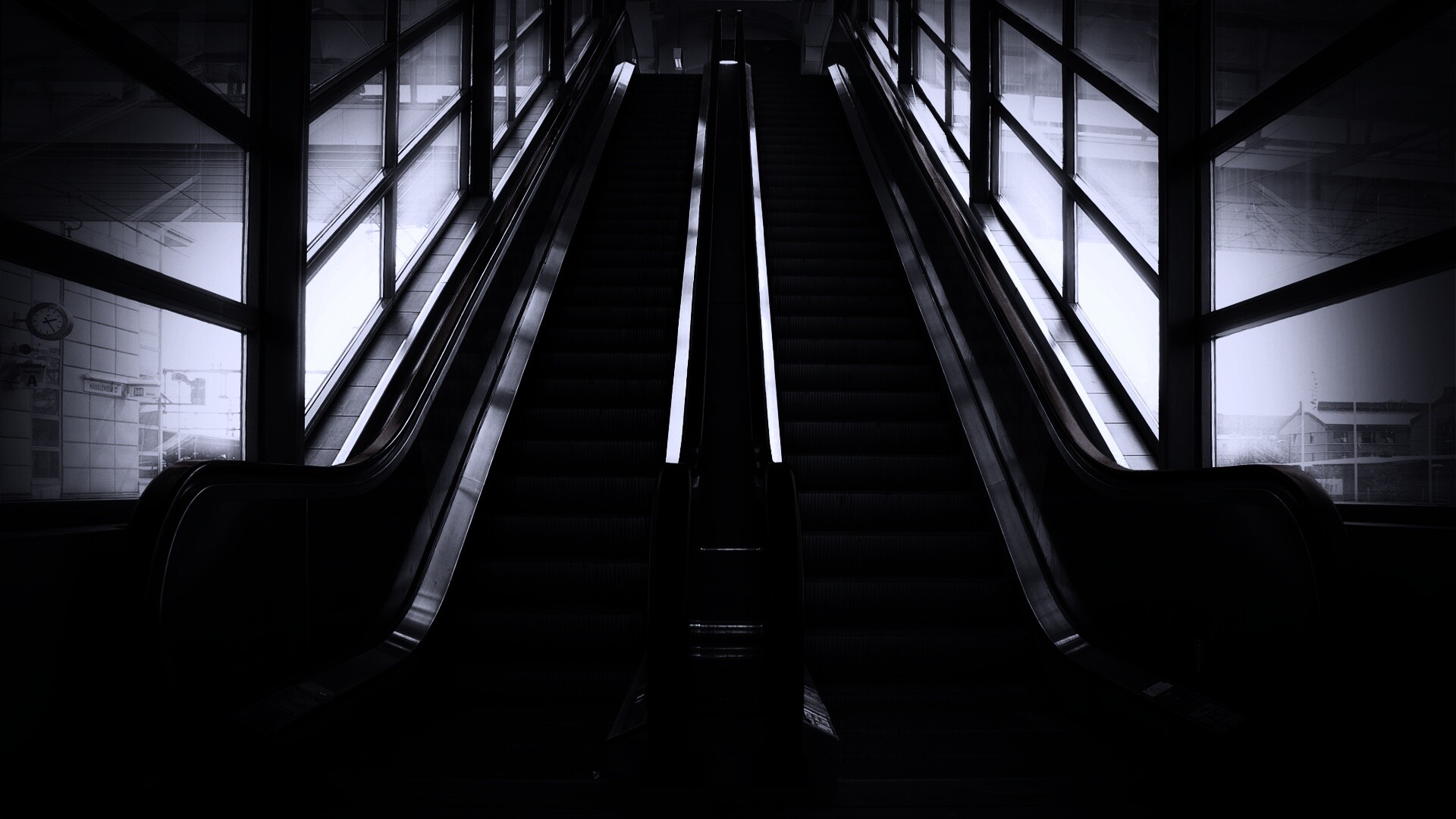 Эскалаторы снизу обои