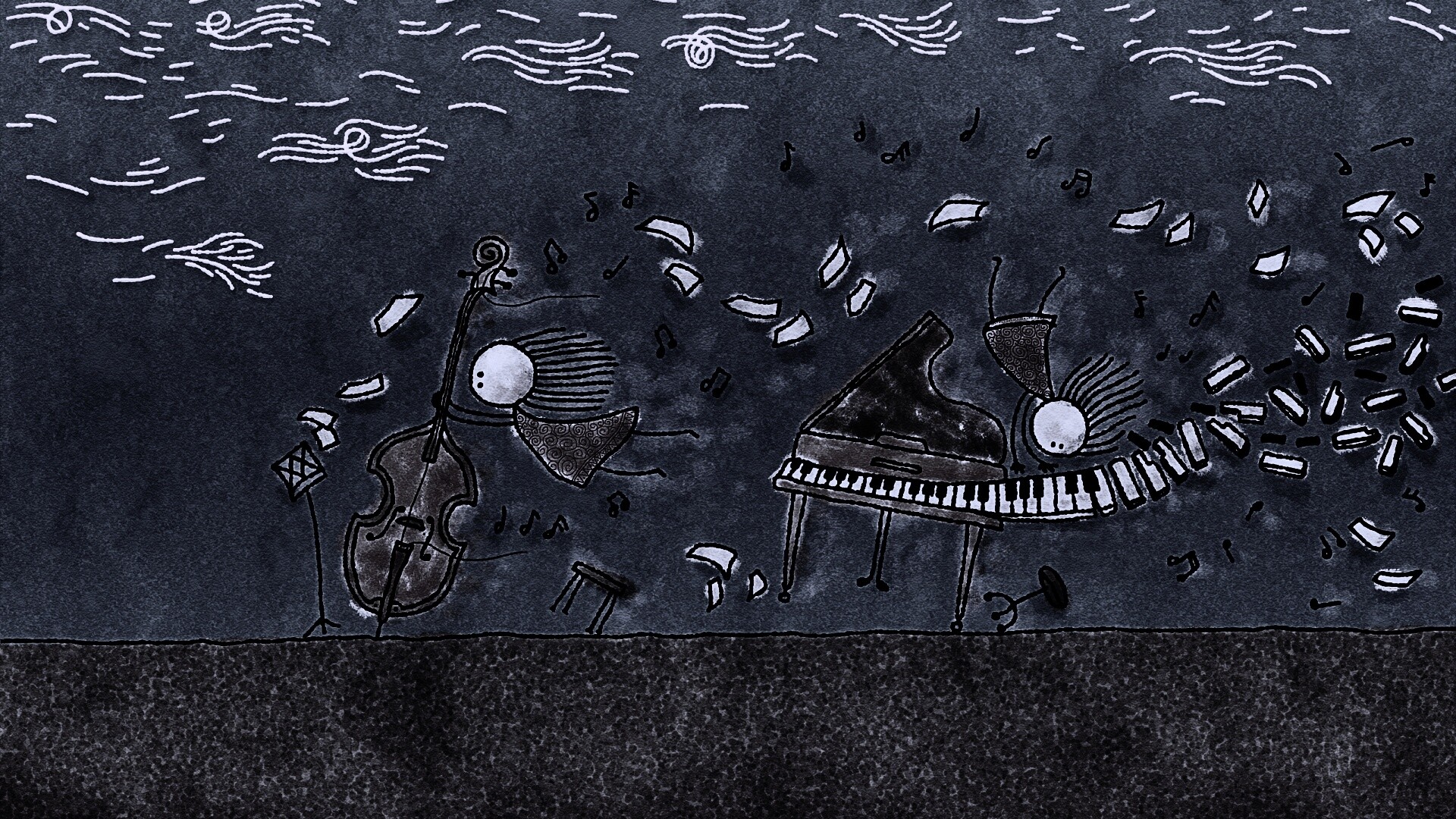 Воздушная инструментальная музыка обои