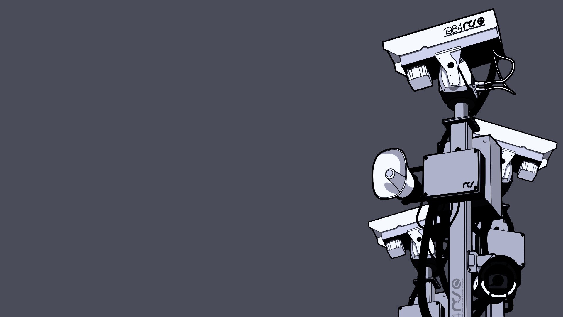 Недремлющее око камер наблюдения обои