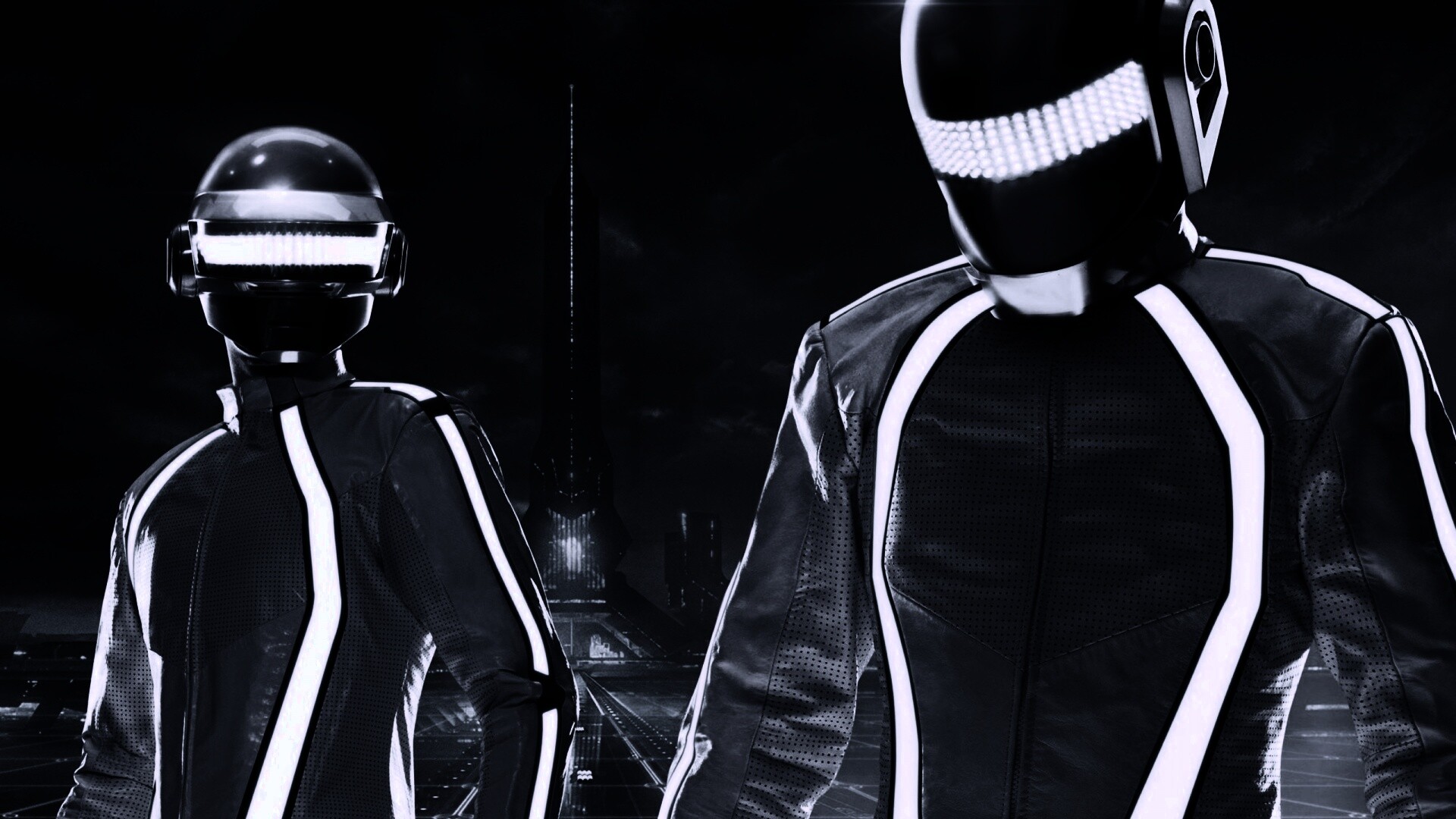 Daft Punk на съемках фильма TRON обои