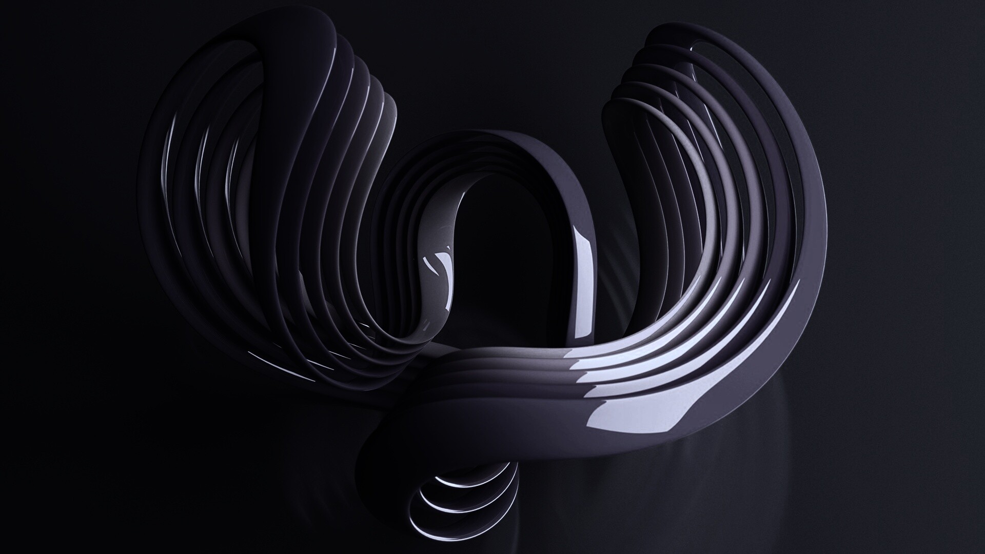 Фиолетовые изгибы обои