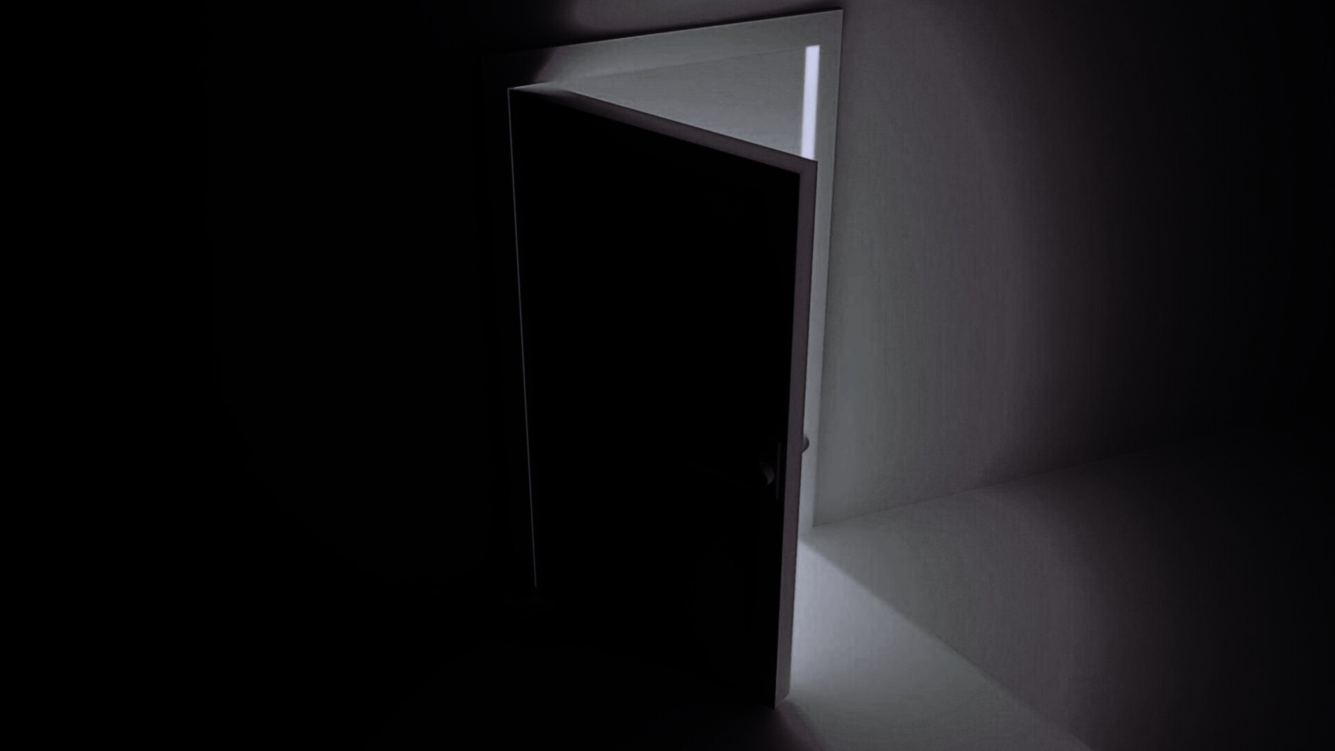 Свет из-за открытой двери обои