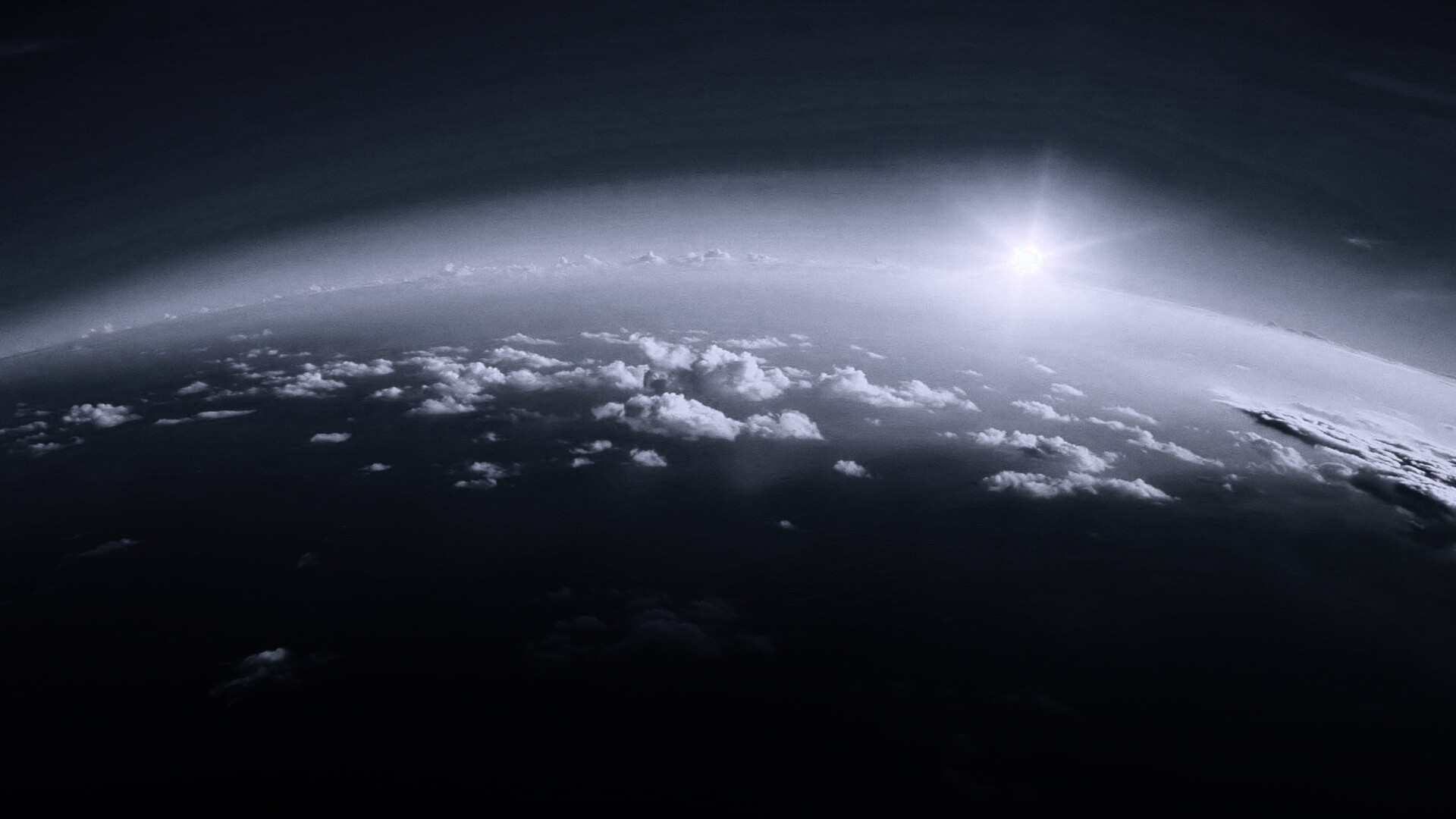 Вид с верхних слоёв атмосферы обои