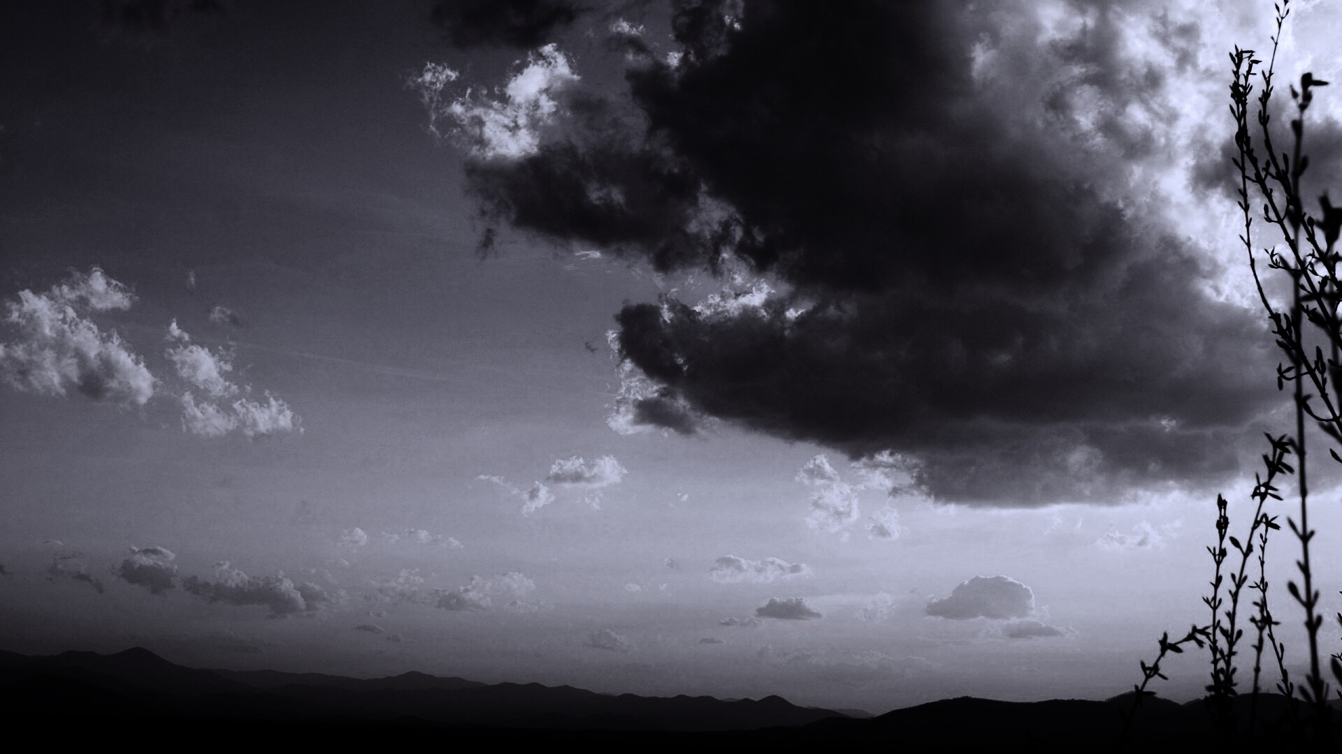 Горный закат обои