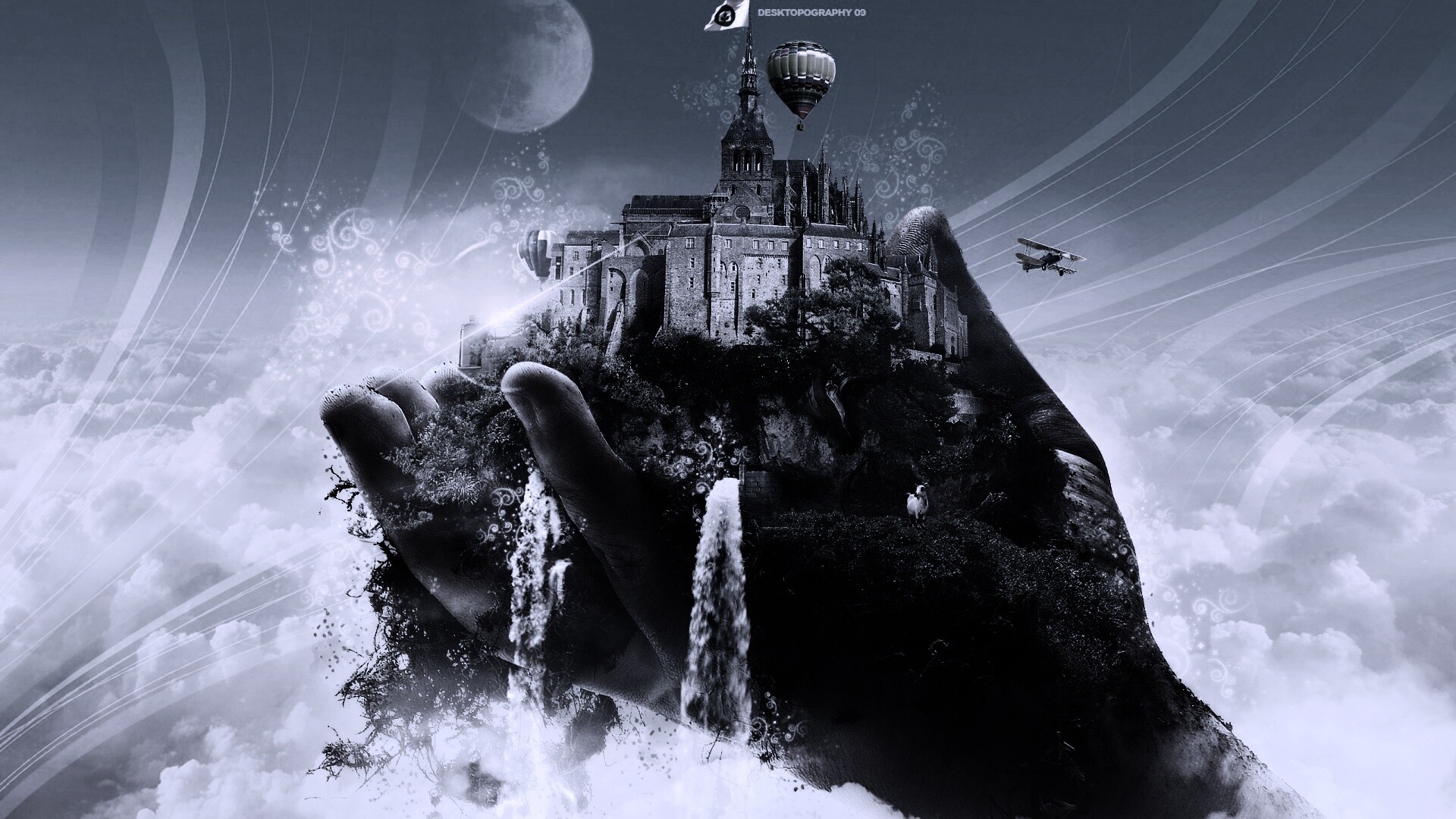 Замок в руке обои