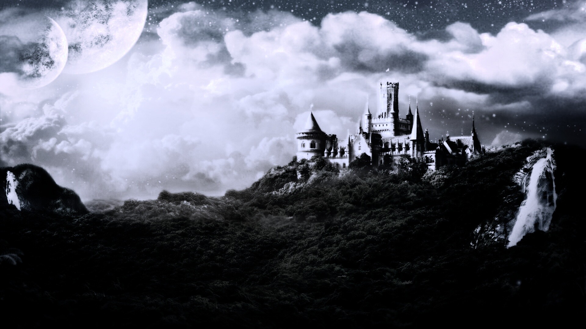 Волшебный замок обои