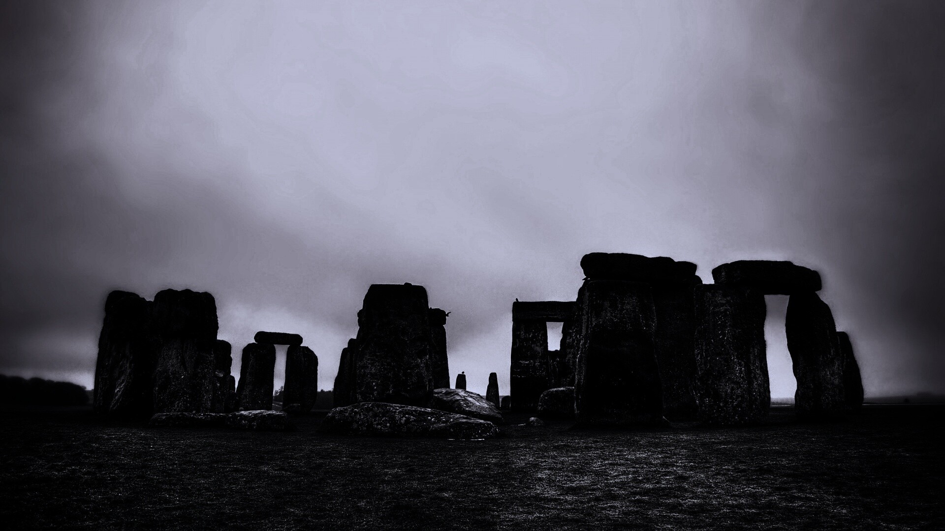 Вечерний Стоунхендж обои