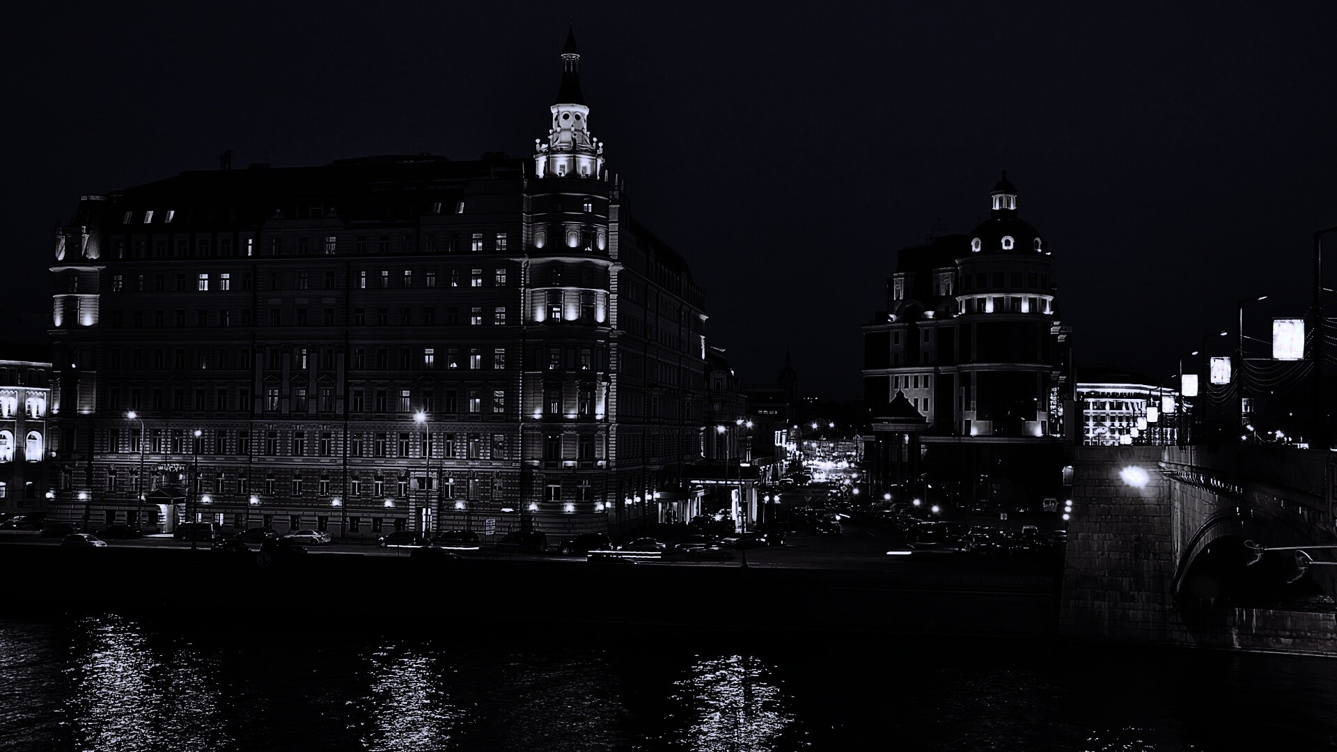 Ночной город обои