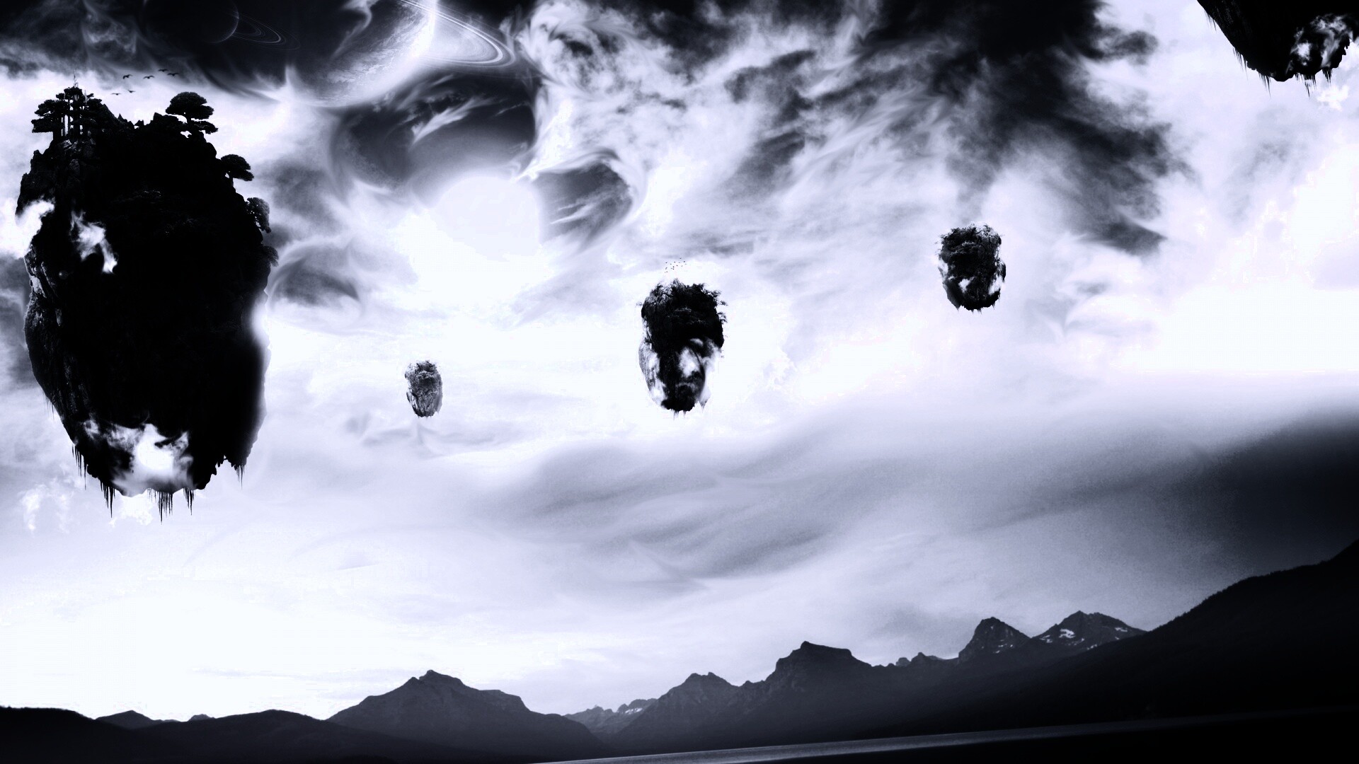 Летающие острова обои