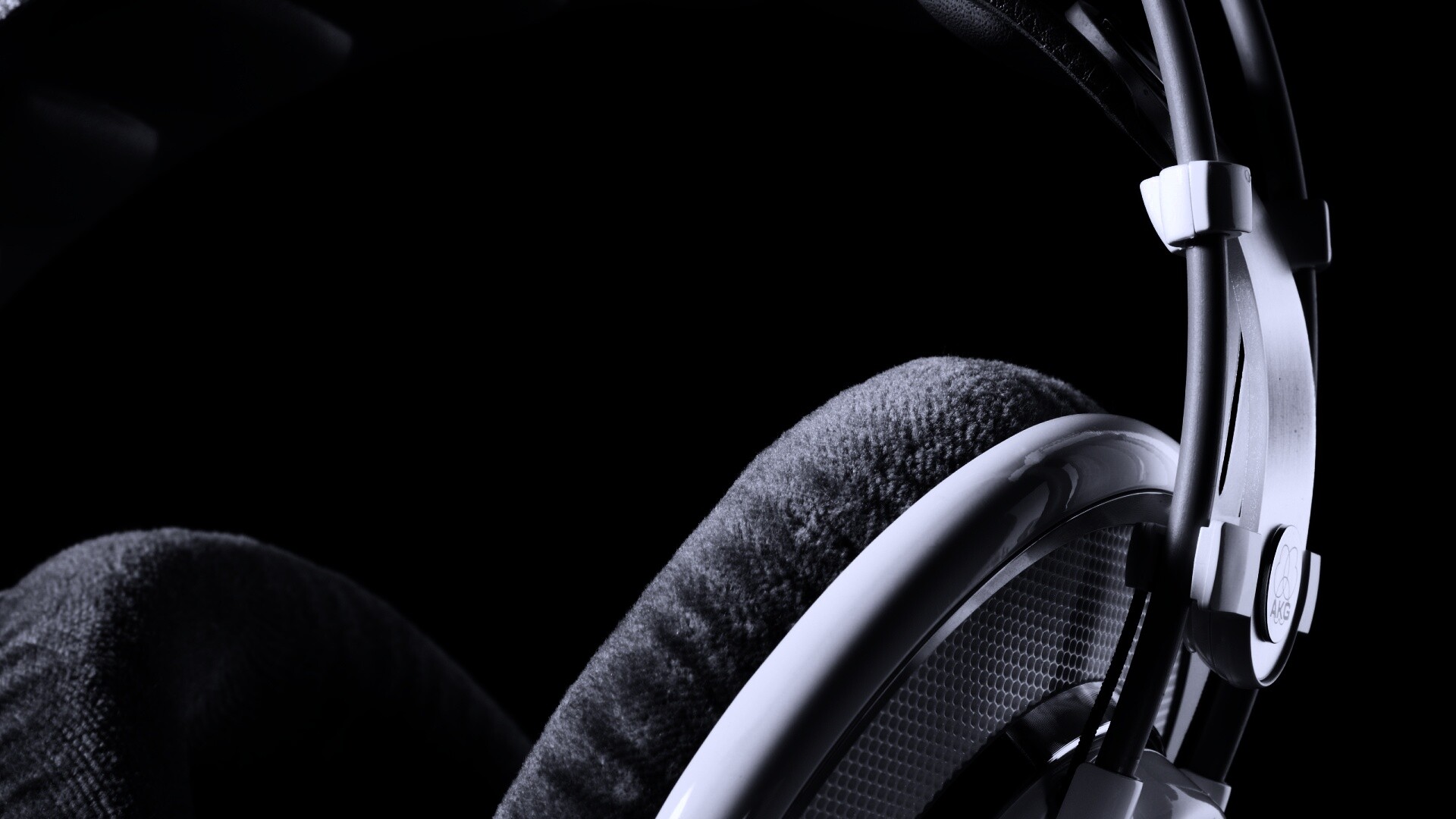 Серые наушники обои