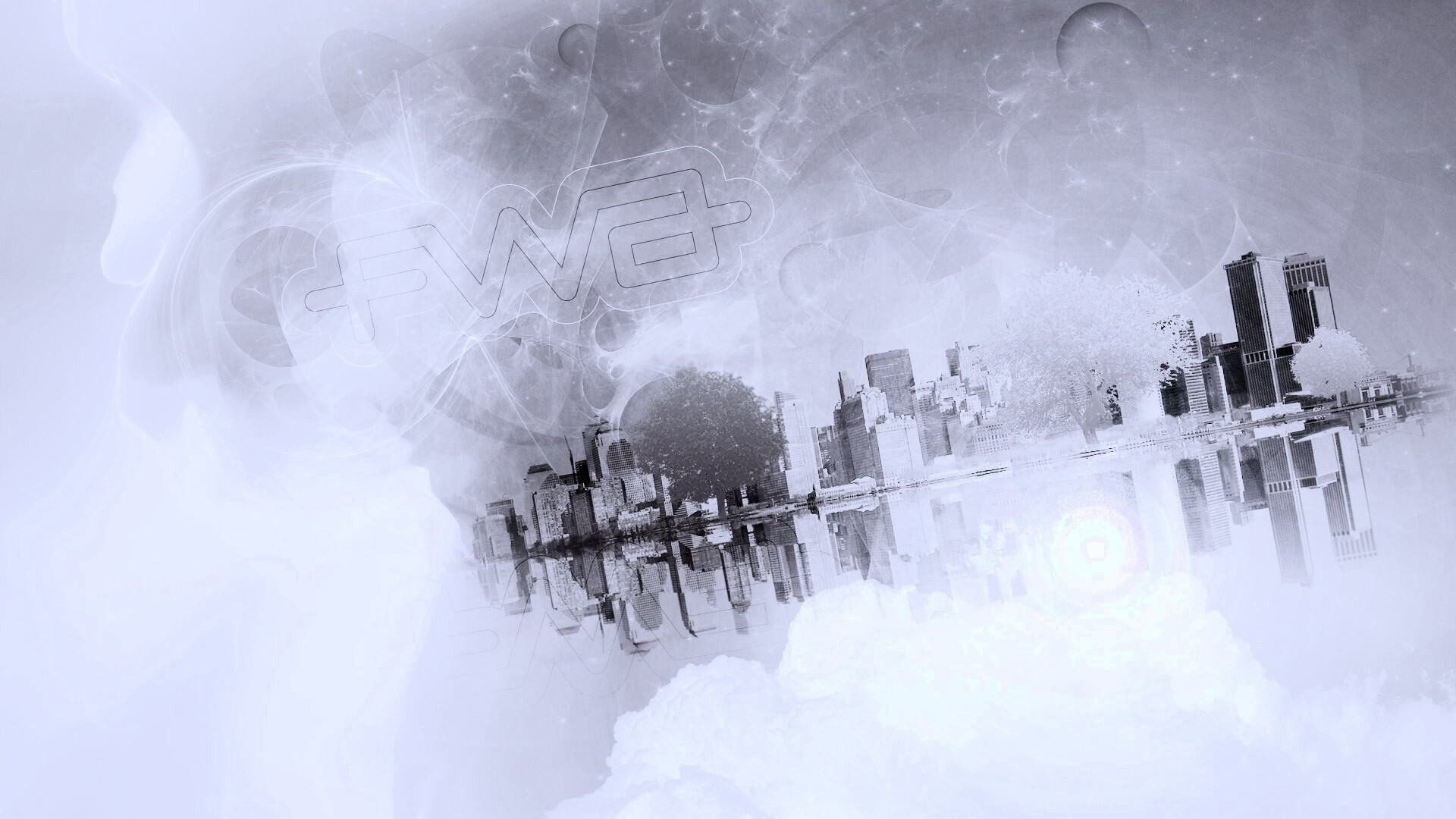 Абстрактный город обои