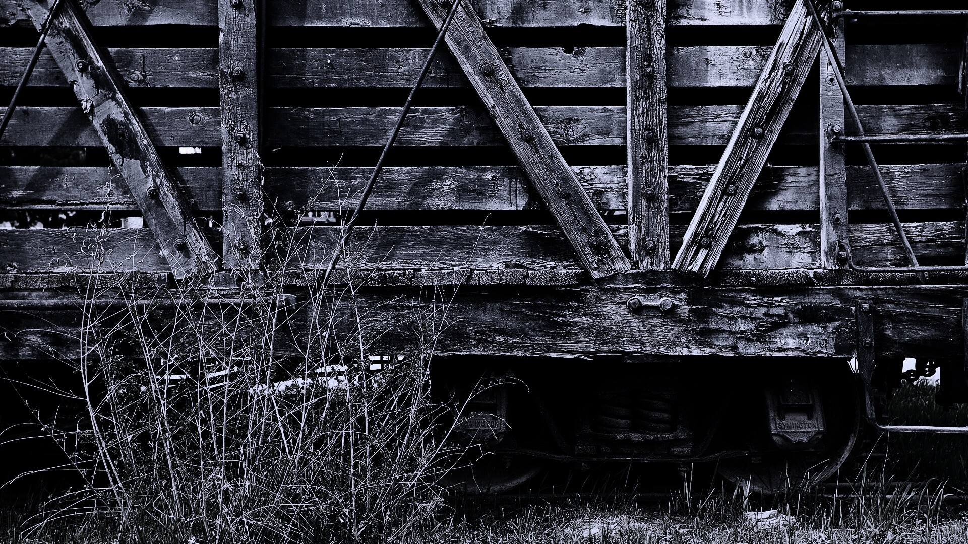 Старый грузовой вагон обои