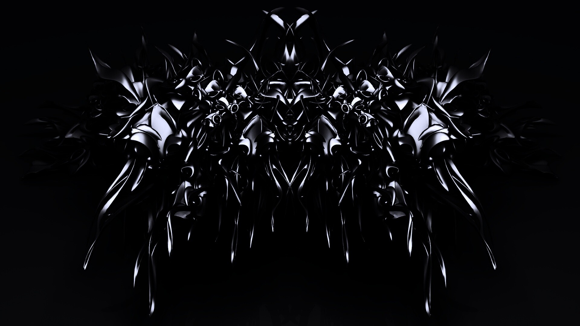 Страшная трехмерная абстракция обои