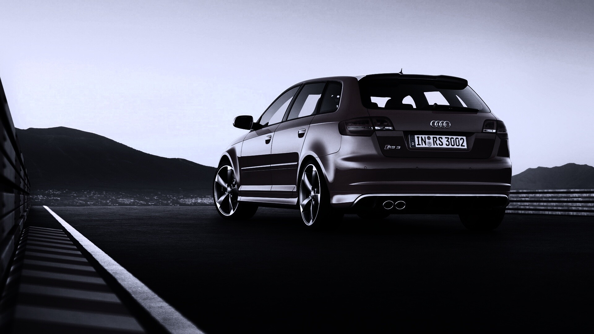 Audi модели RS3 сзади обои