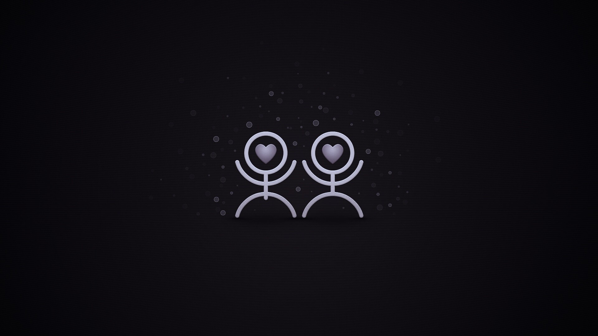 Влюблённые человечки обои