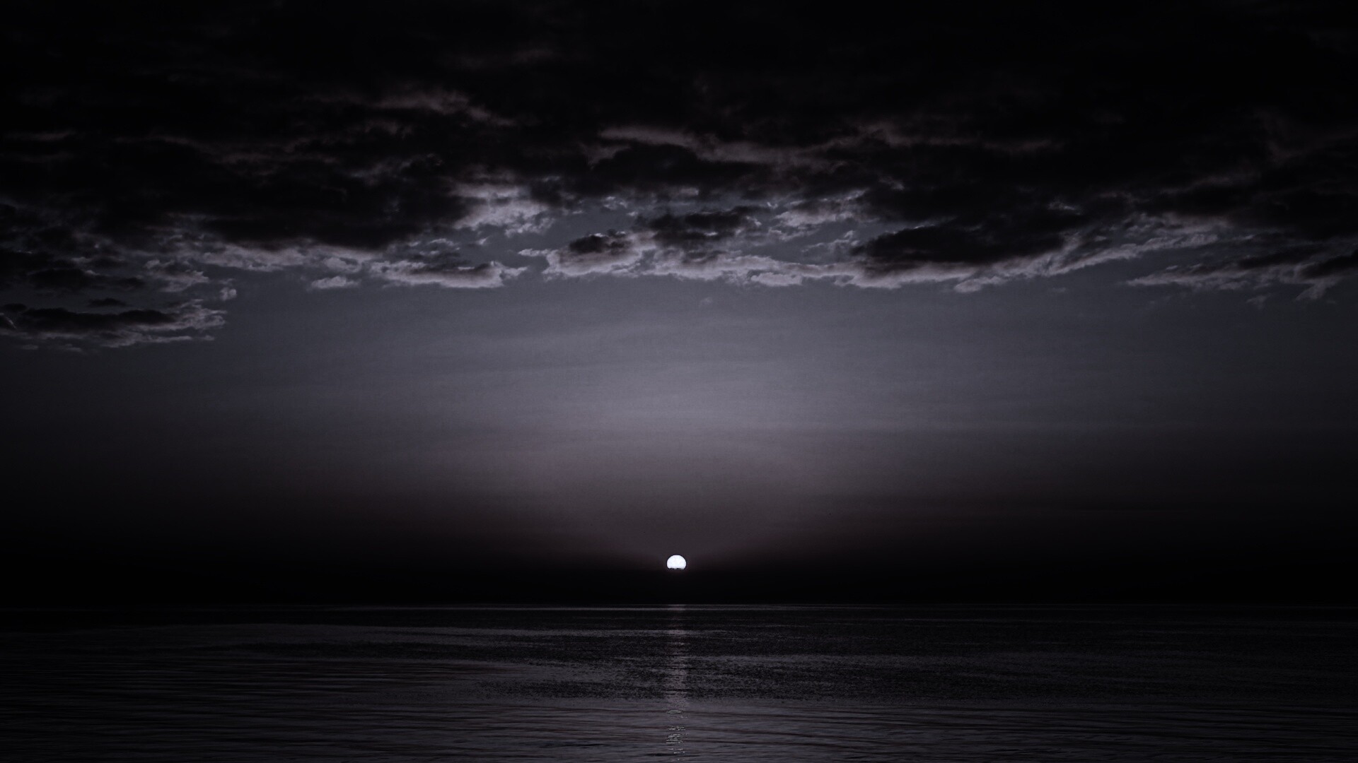 Багровый закат обои