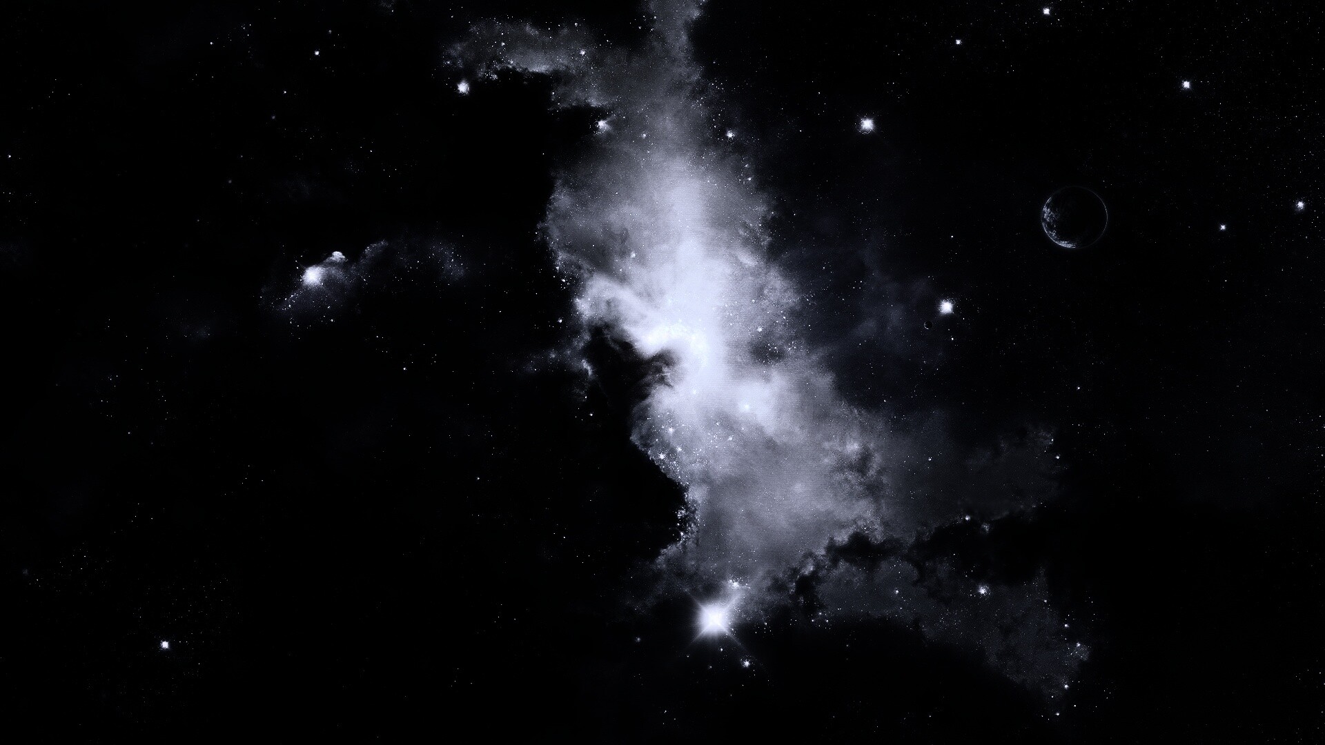 Туманность в далёком космосе обои