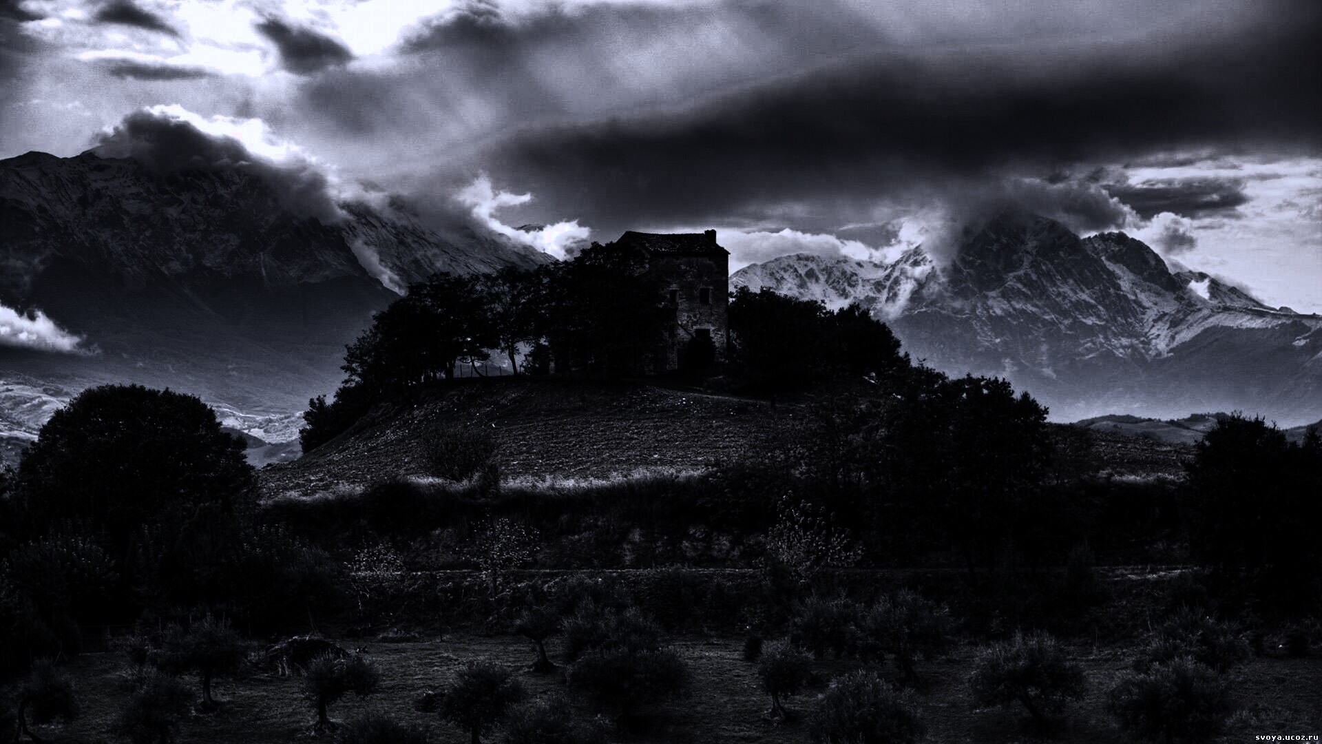 Горный пейзаж обои