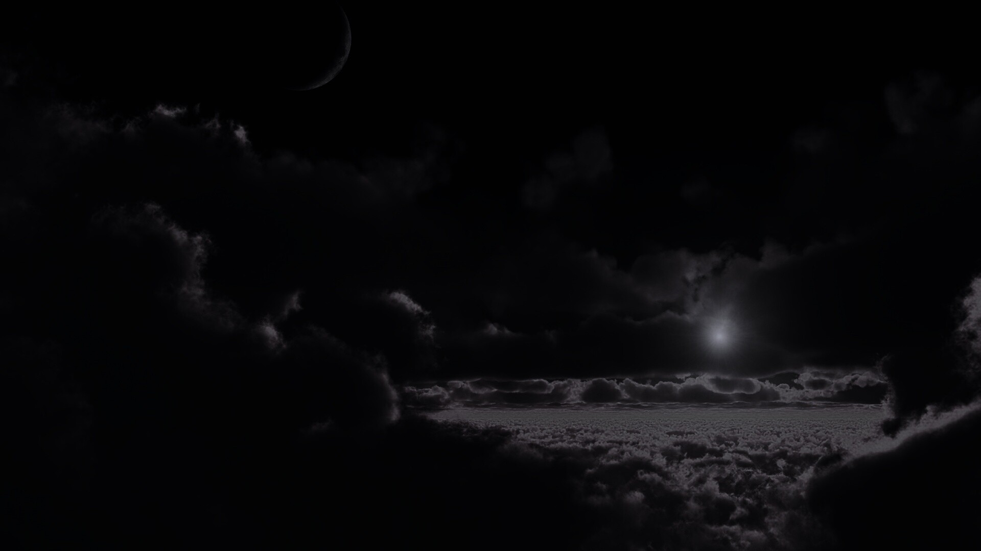 Над облаками обои