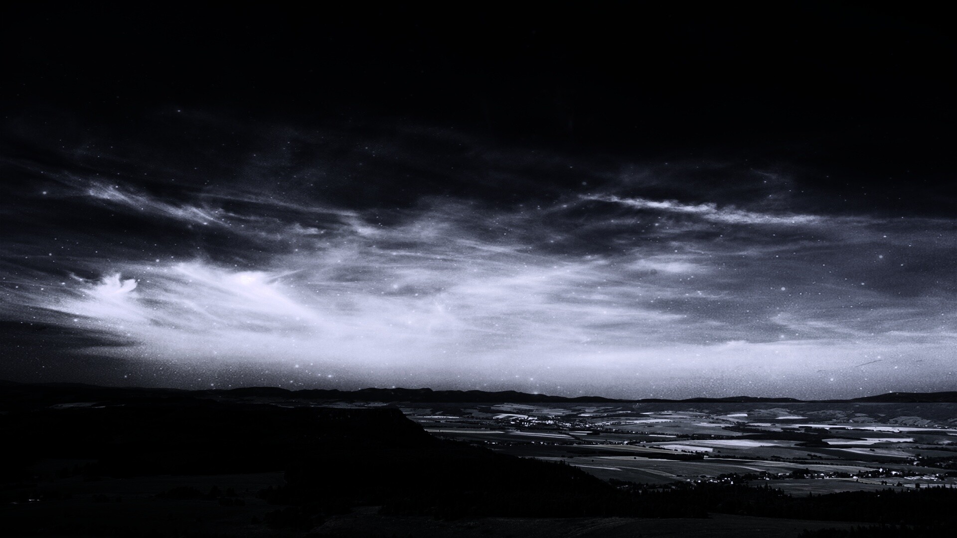 Вид на равнину обои