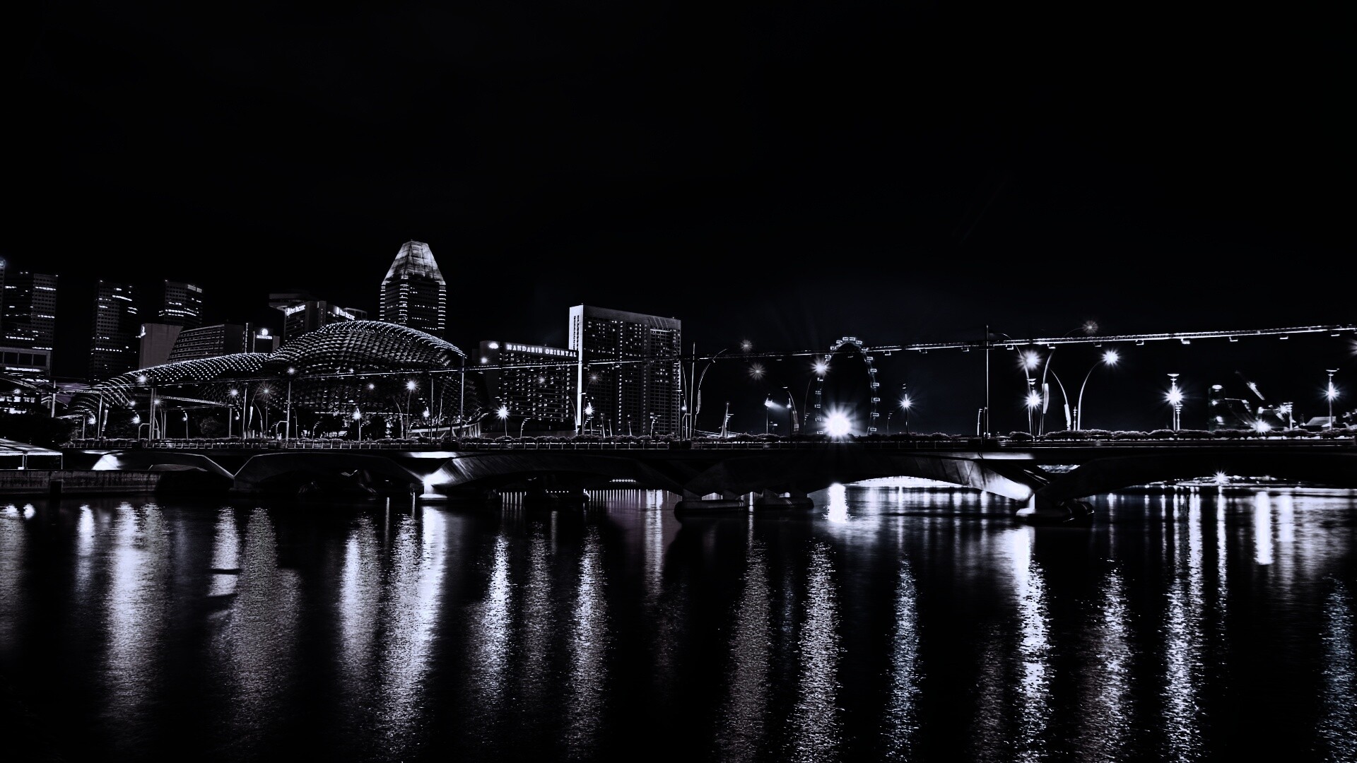 Ночной город обои