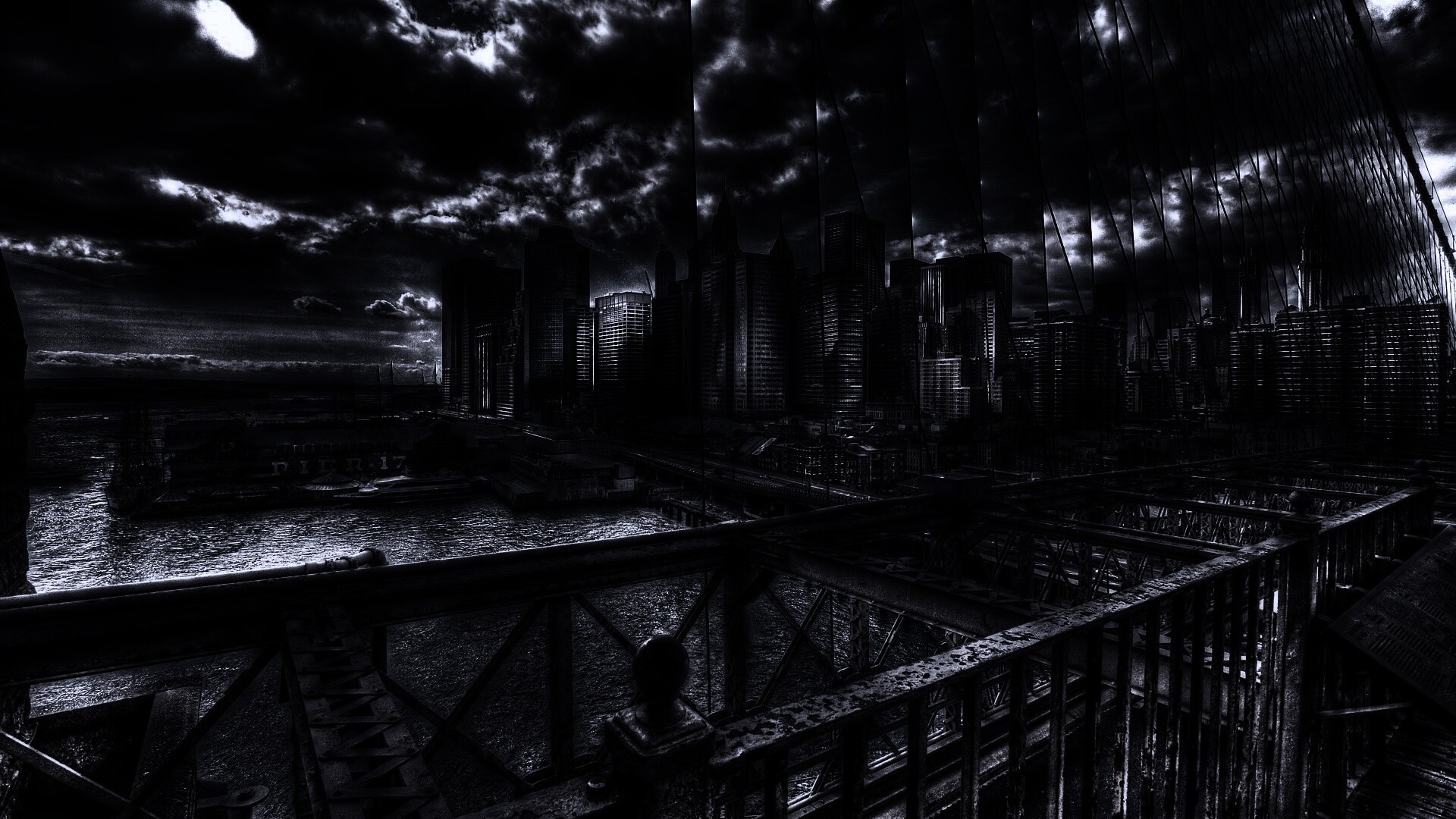 Вид с моста обои