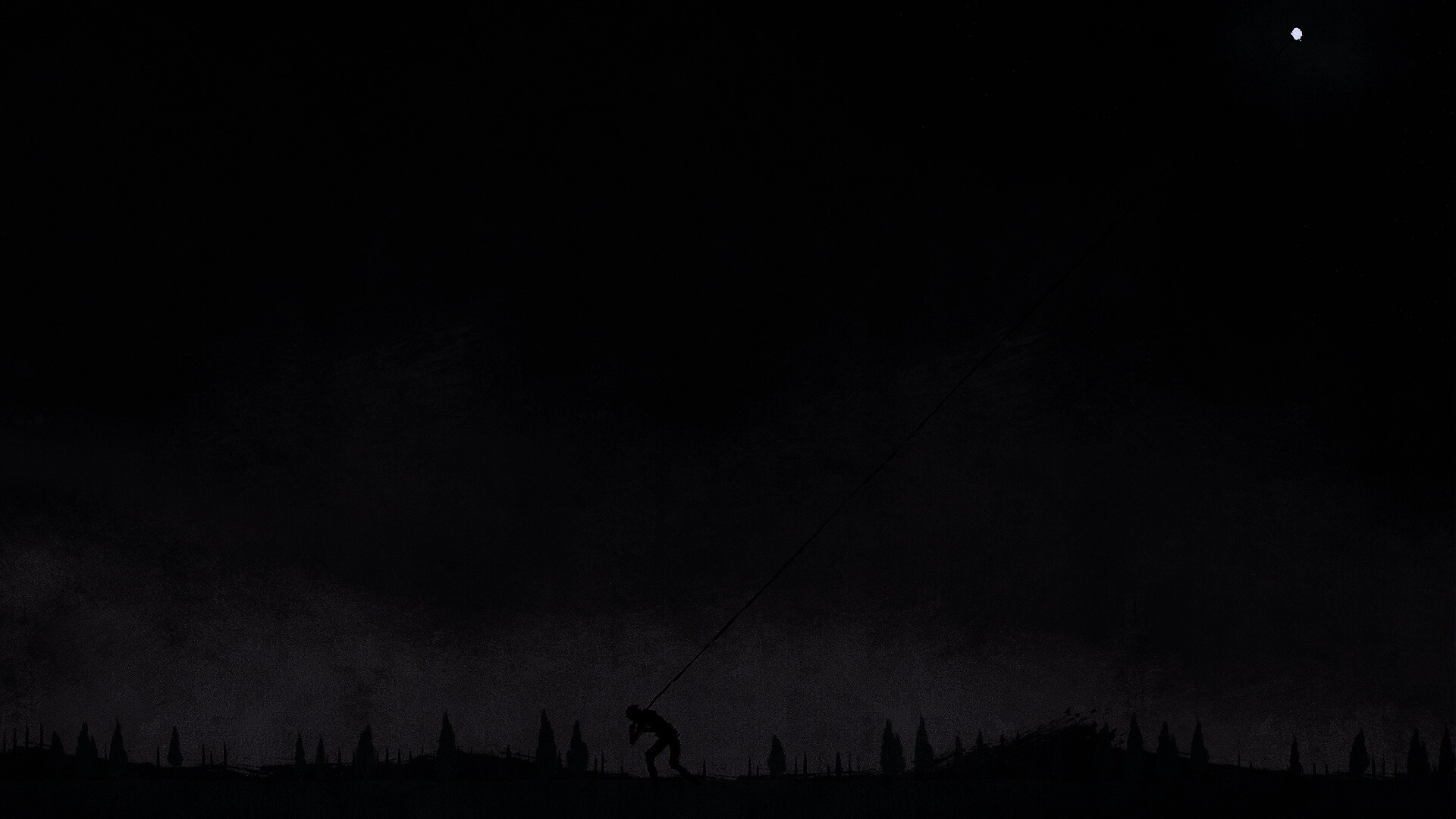 Человек тянущий звезду обои