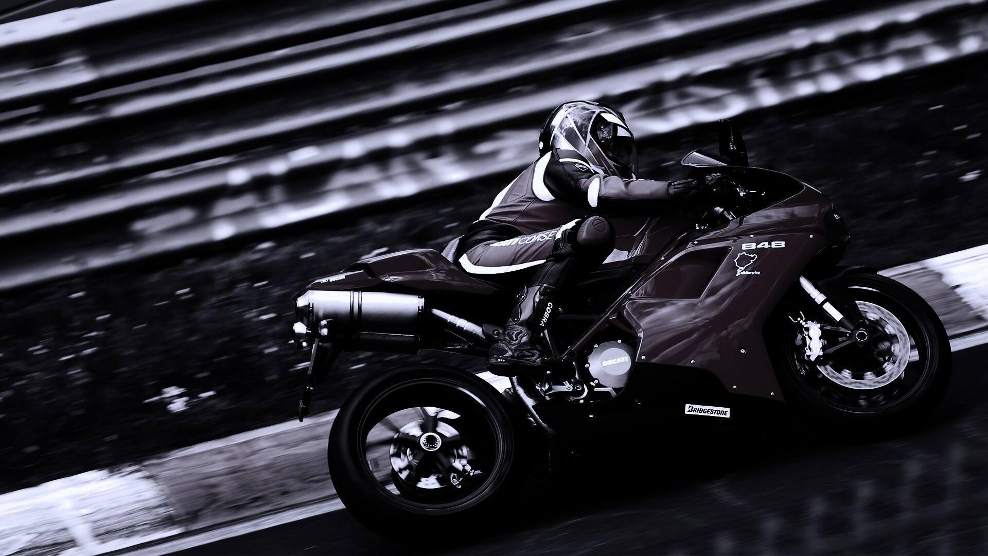 Красный мотоцикл обои