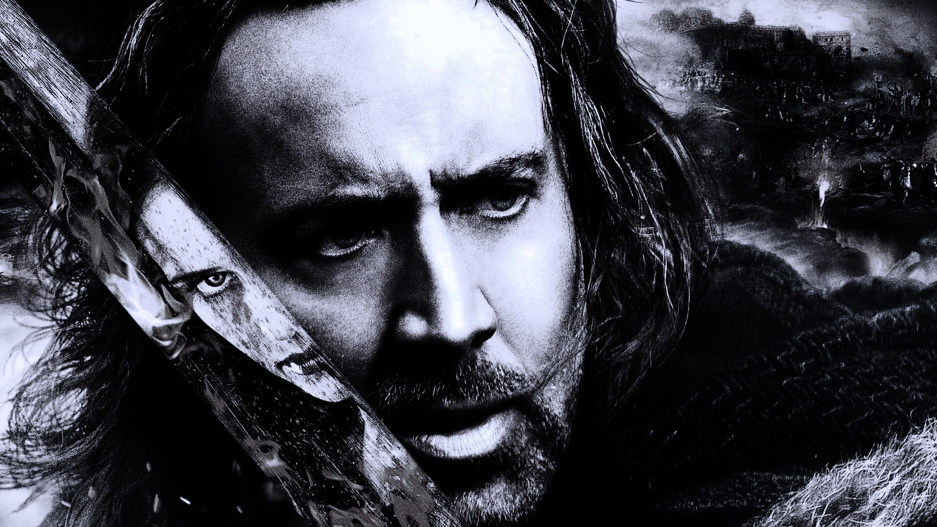 Николас Кейдж в фильме Время ведьм обои