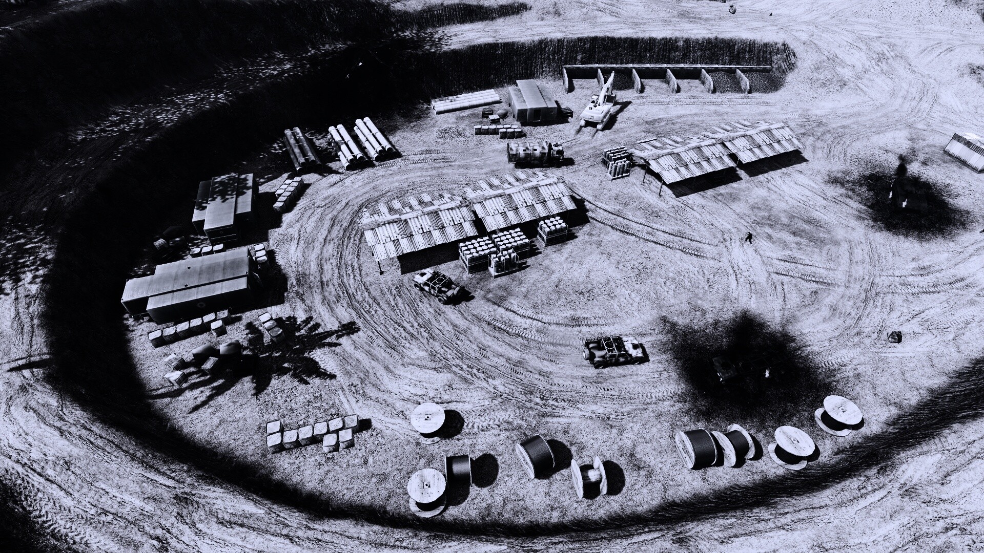 Вид на карьер из Crysis обои