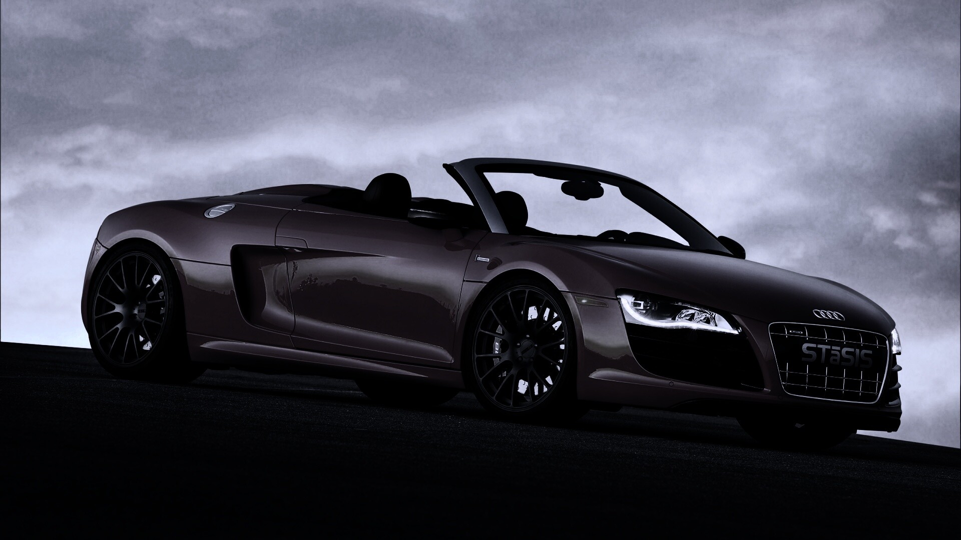 Красная Audi обои