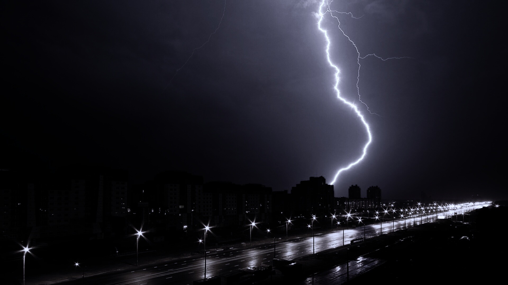 Молния обои