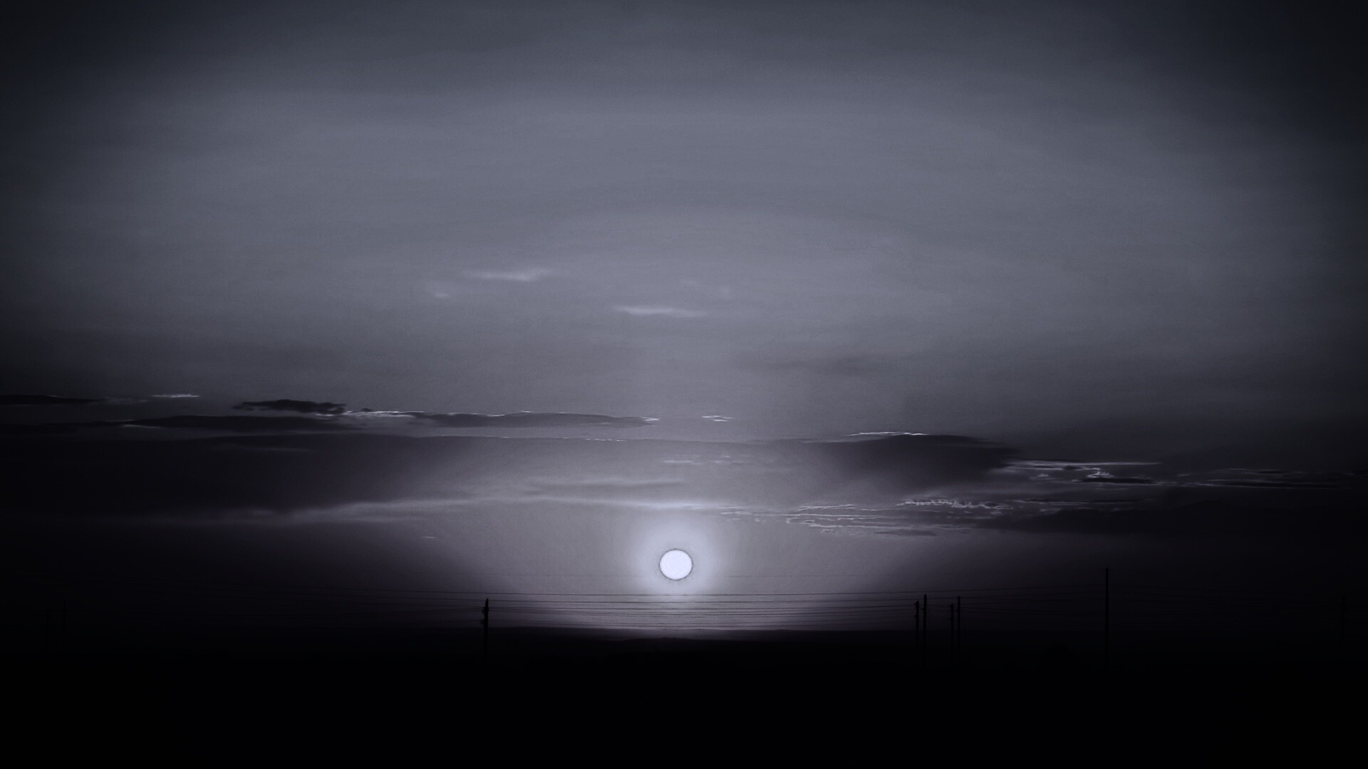 Сказочный закат обои