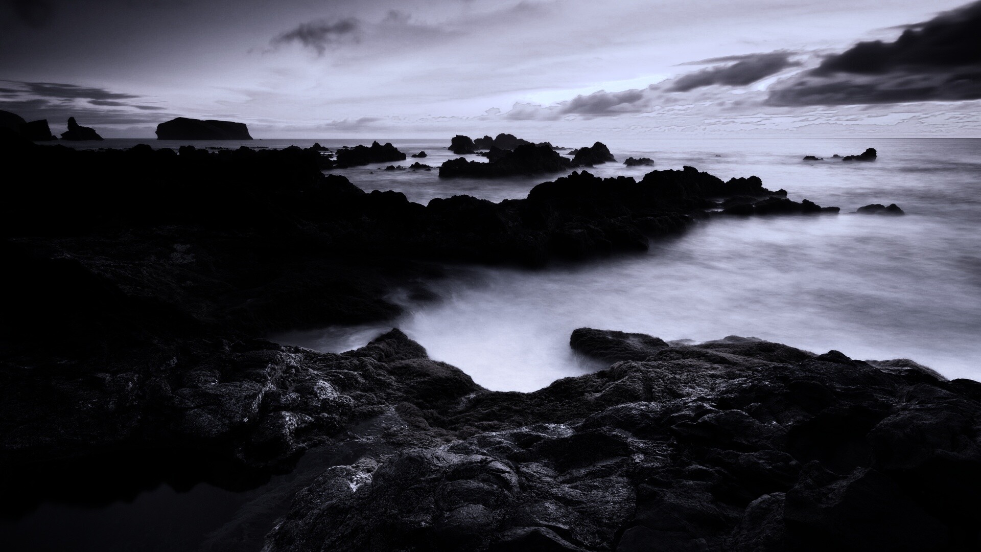 Острова в тумане обои