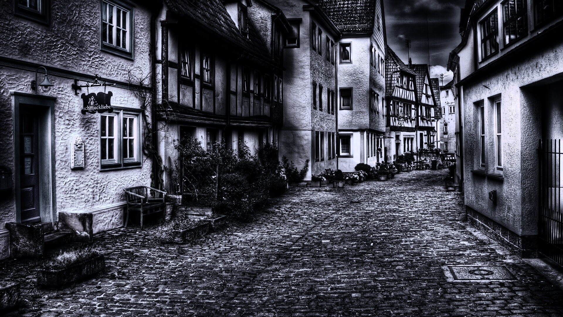 Старый городок обои